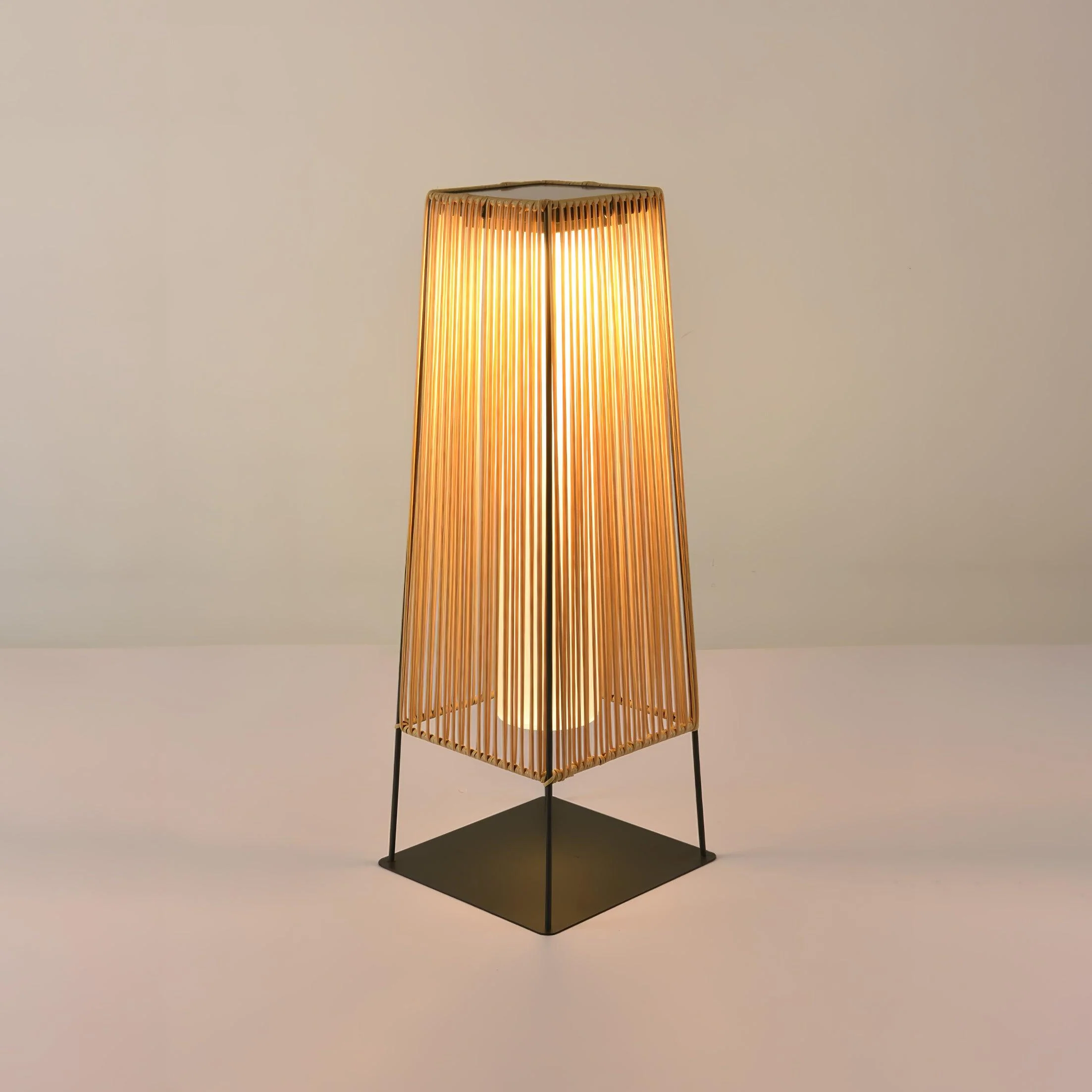 Plastic Rattan Outdoor Post Light - Image 15