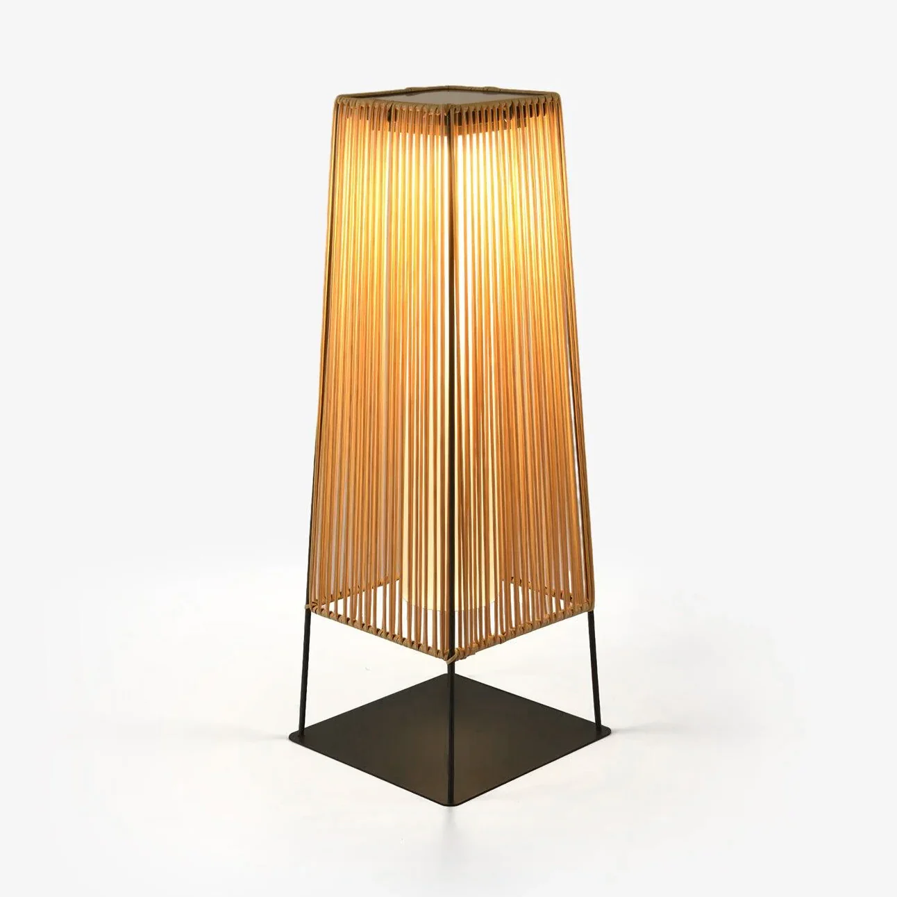 Plastic Rattan Outdoor Post Light - Image 70