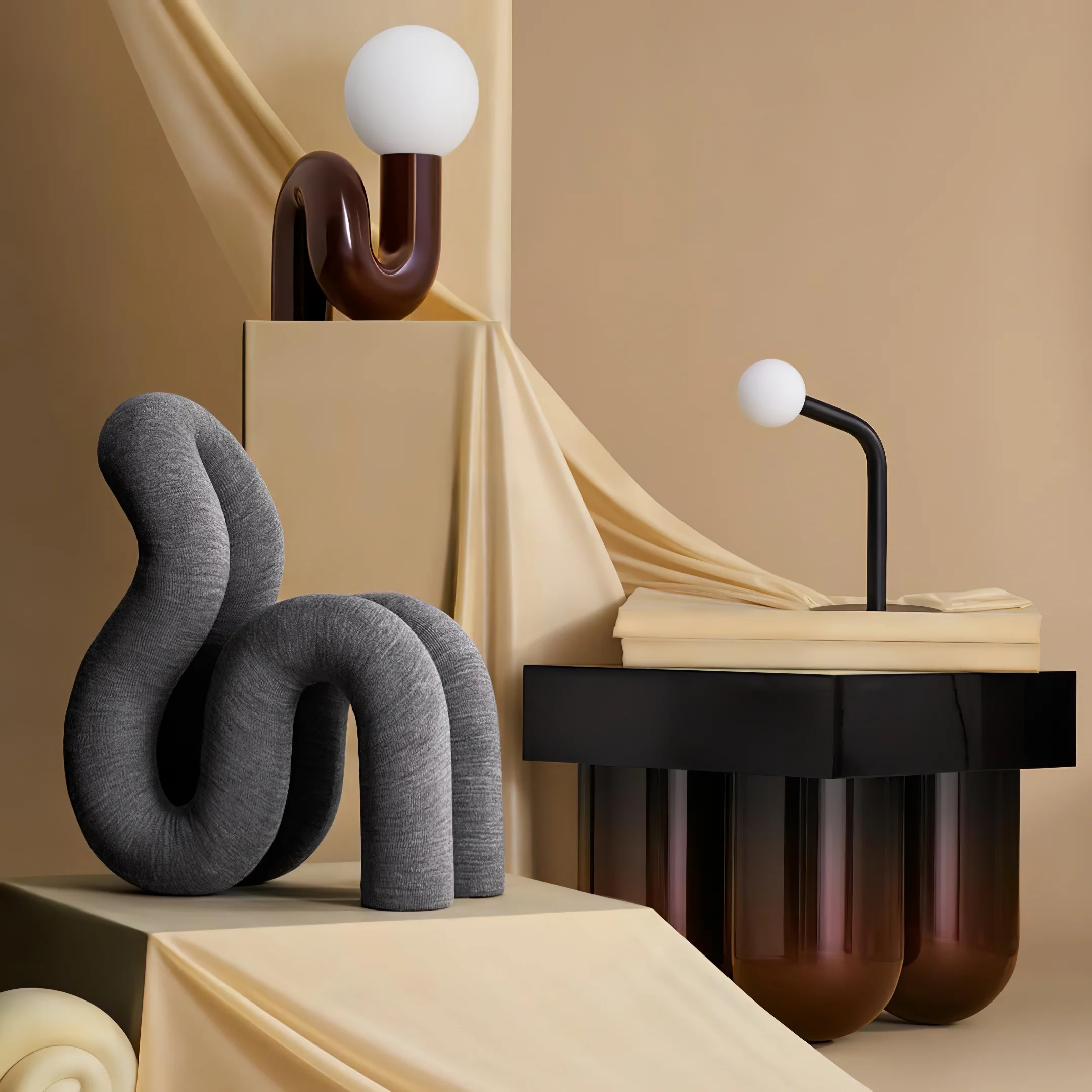 Playful N Shape Table Lamp - Image 61