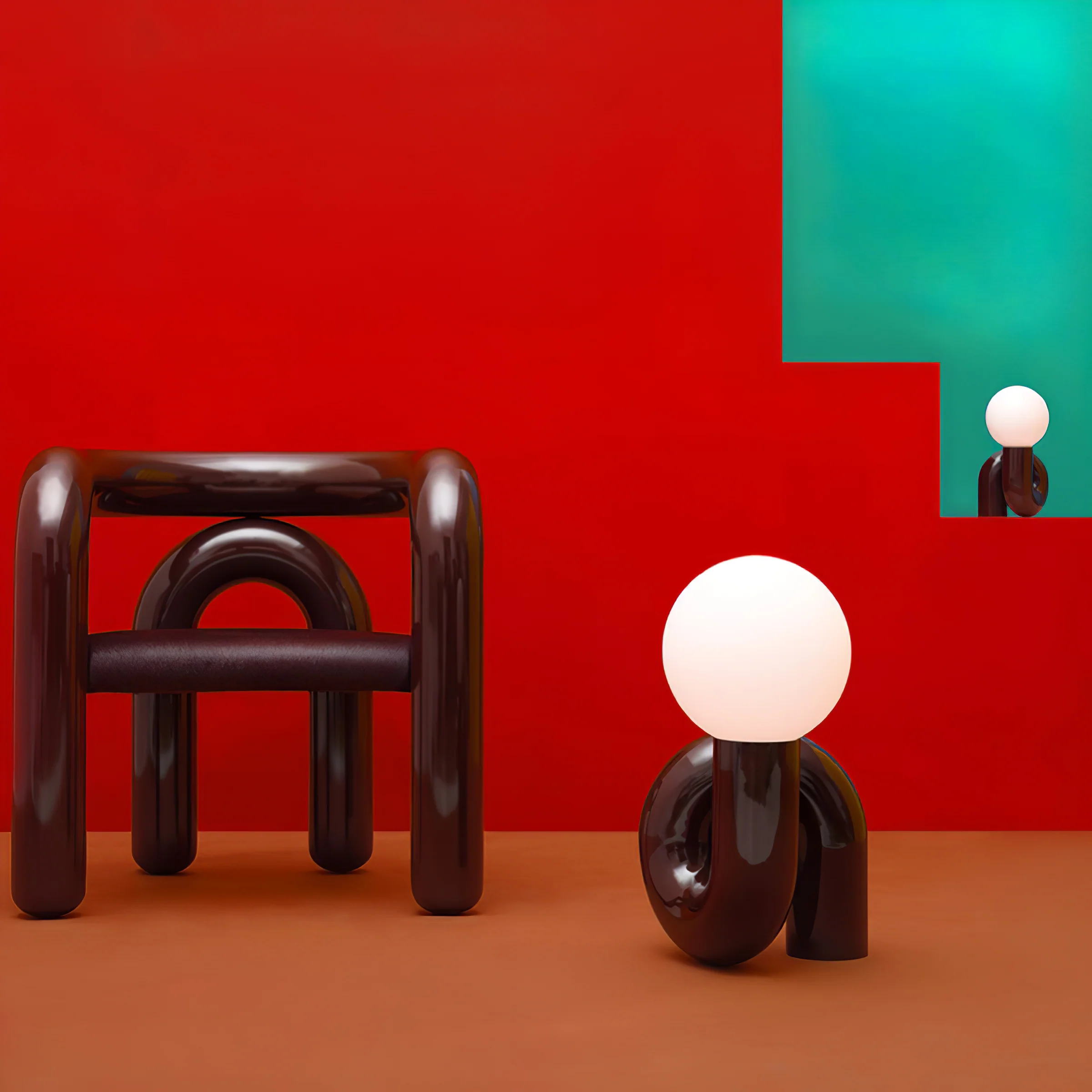 Playful N Shape Table Lamp - Image 66