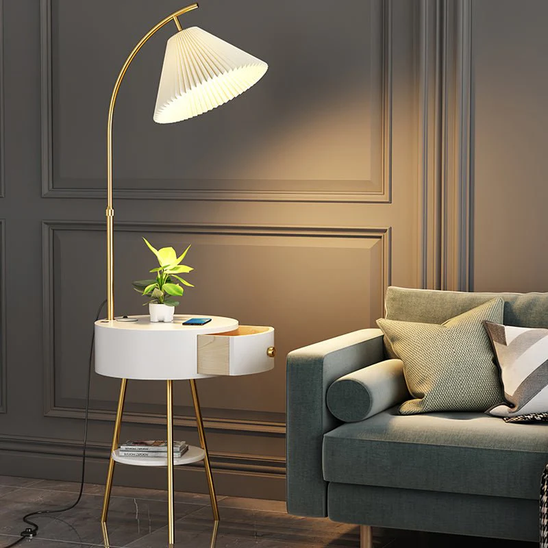Pleated Arc Floor Light - Image 2