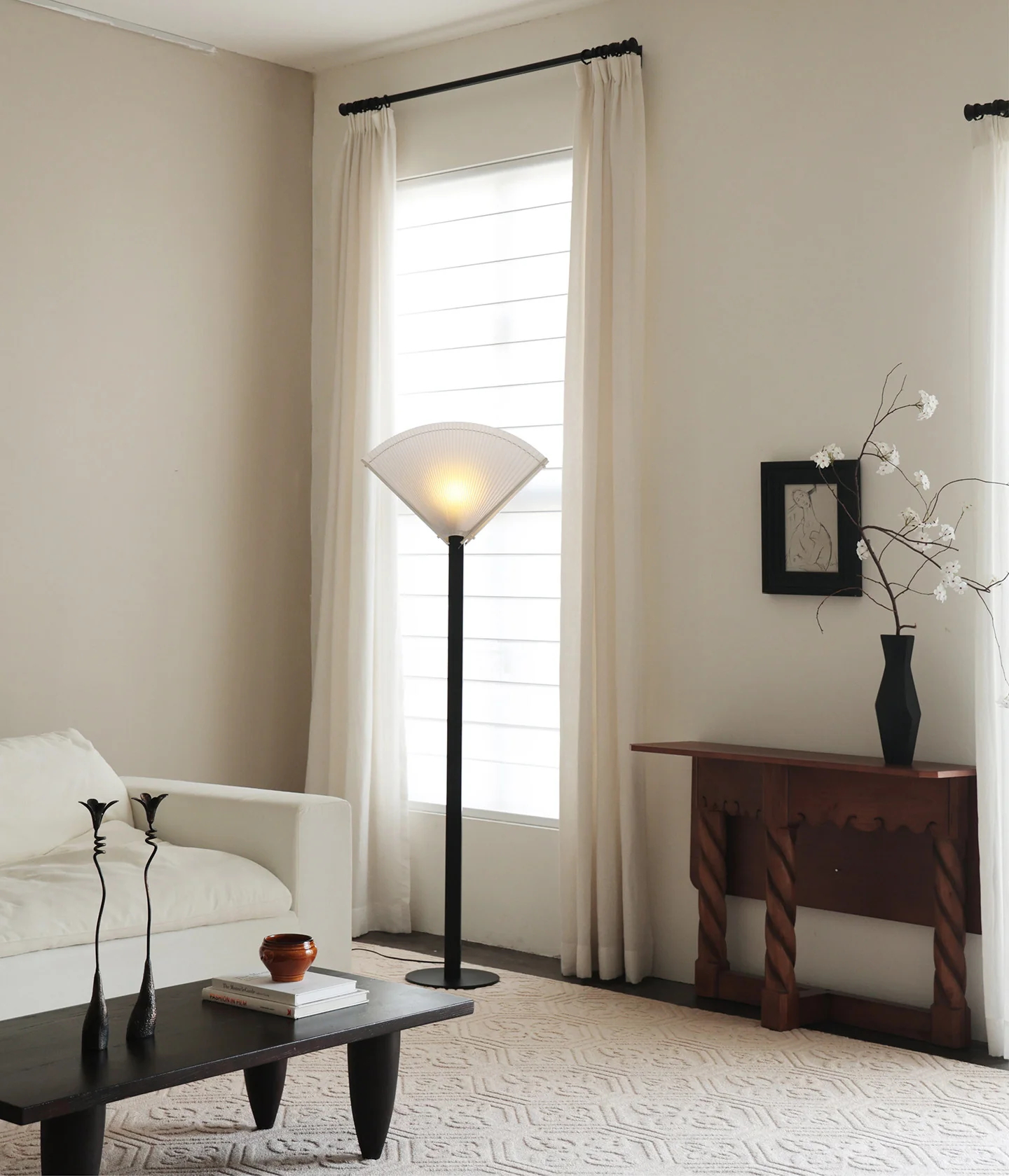 Pleated Fan Floor Lamp - Image 10