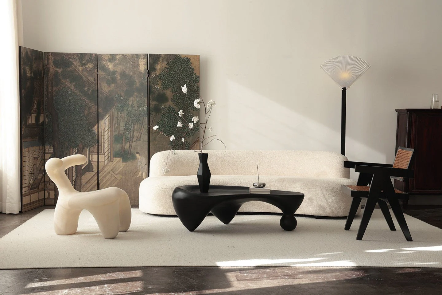 Pleated Fan Floor Lamp - Image 23