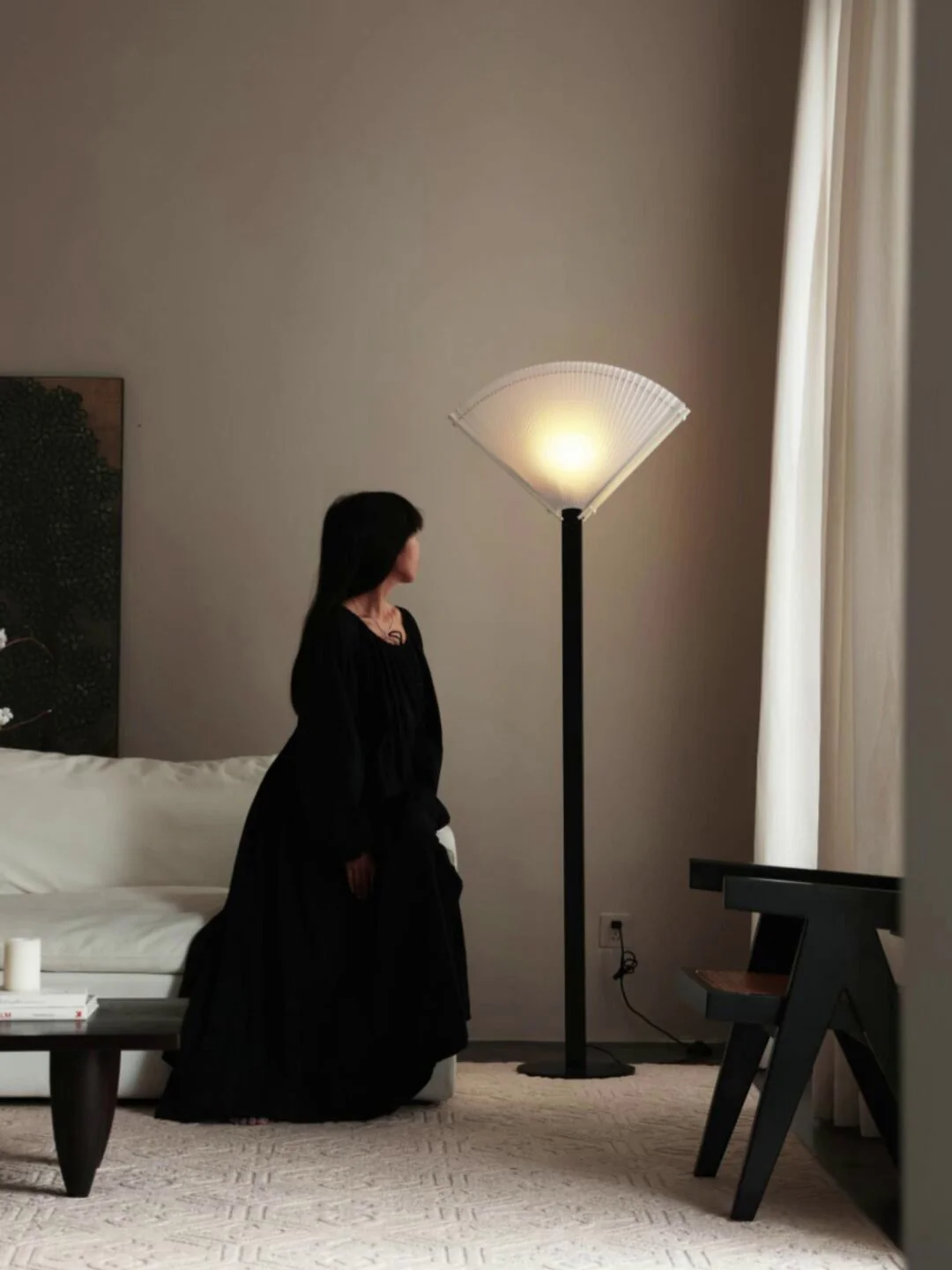 Pleated Fan Floor Lamp - Image 25