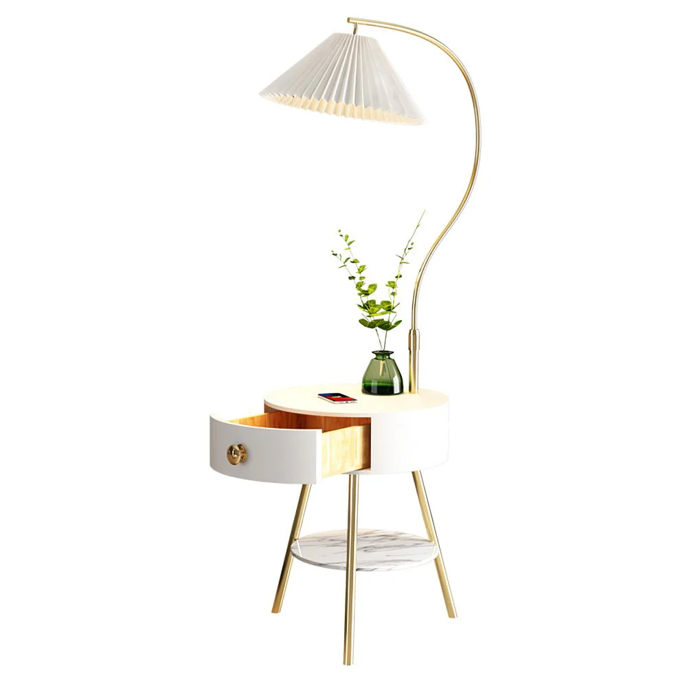 Pleated Nightstand Floor Light - Image 9