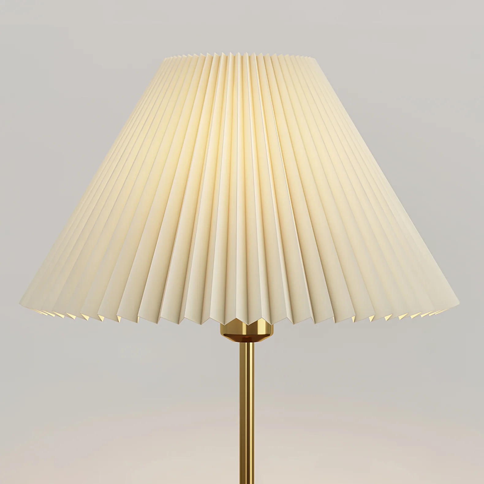 Pleated Walnut Table Lamp - Image 23