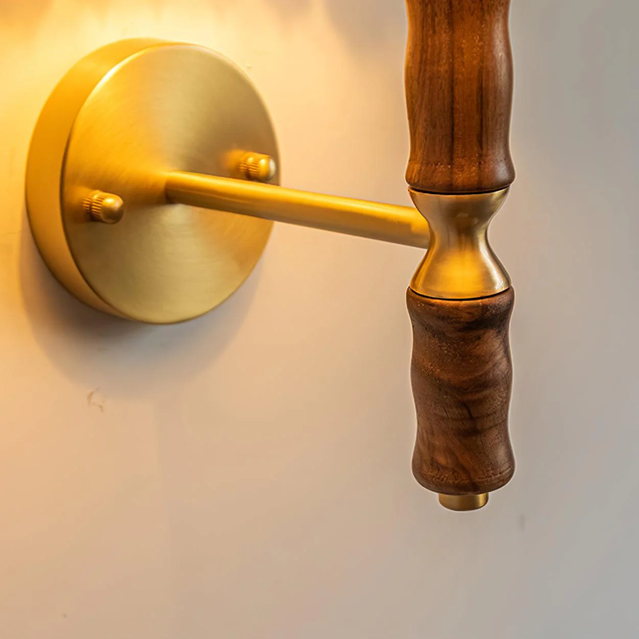 Pleated Walnut Wall Light - Image 21