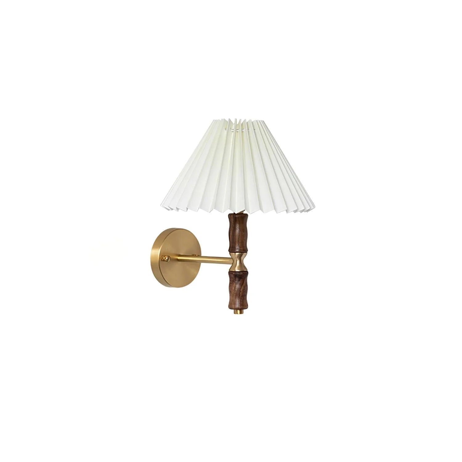 Pleated Walnut Wall Light - Image 33