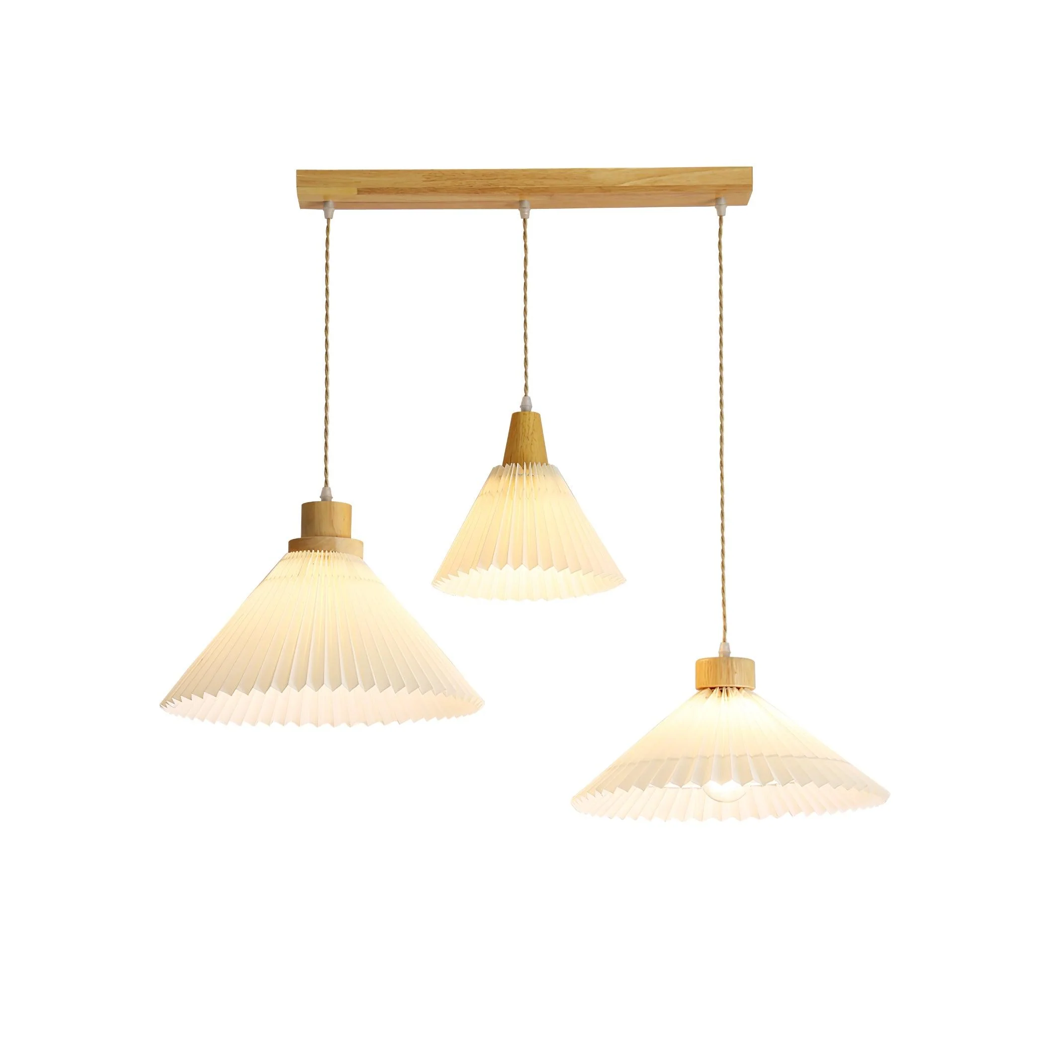 Pleated Wooden Pendant Light - Image 24
