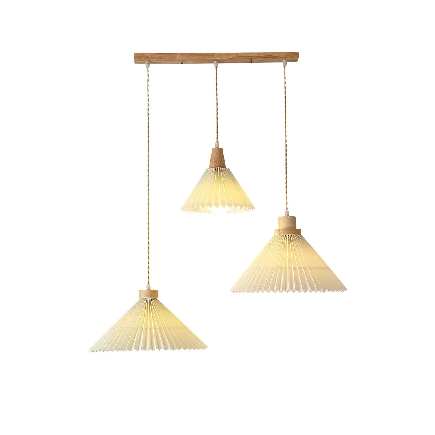 Pleated Wooden Pendant Light - Image 28