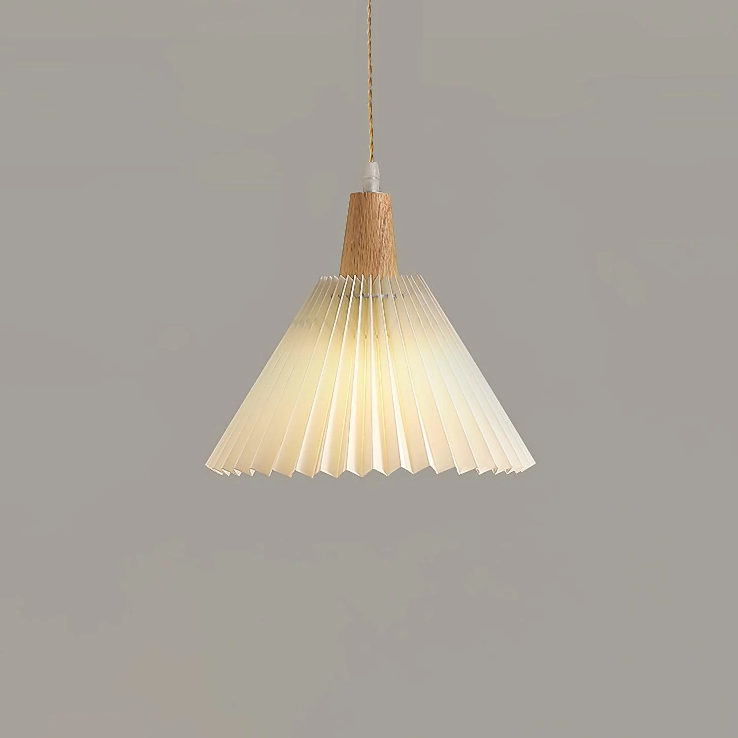 Pleated Wooden Pendant Light - Image 33