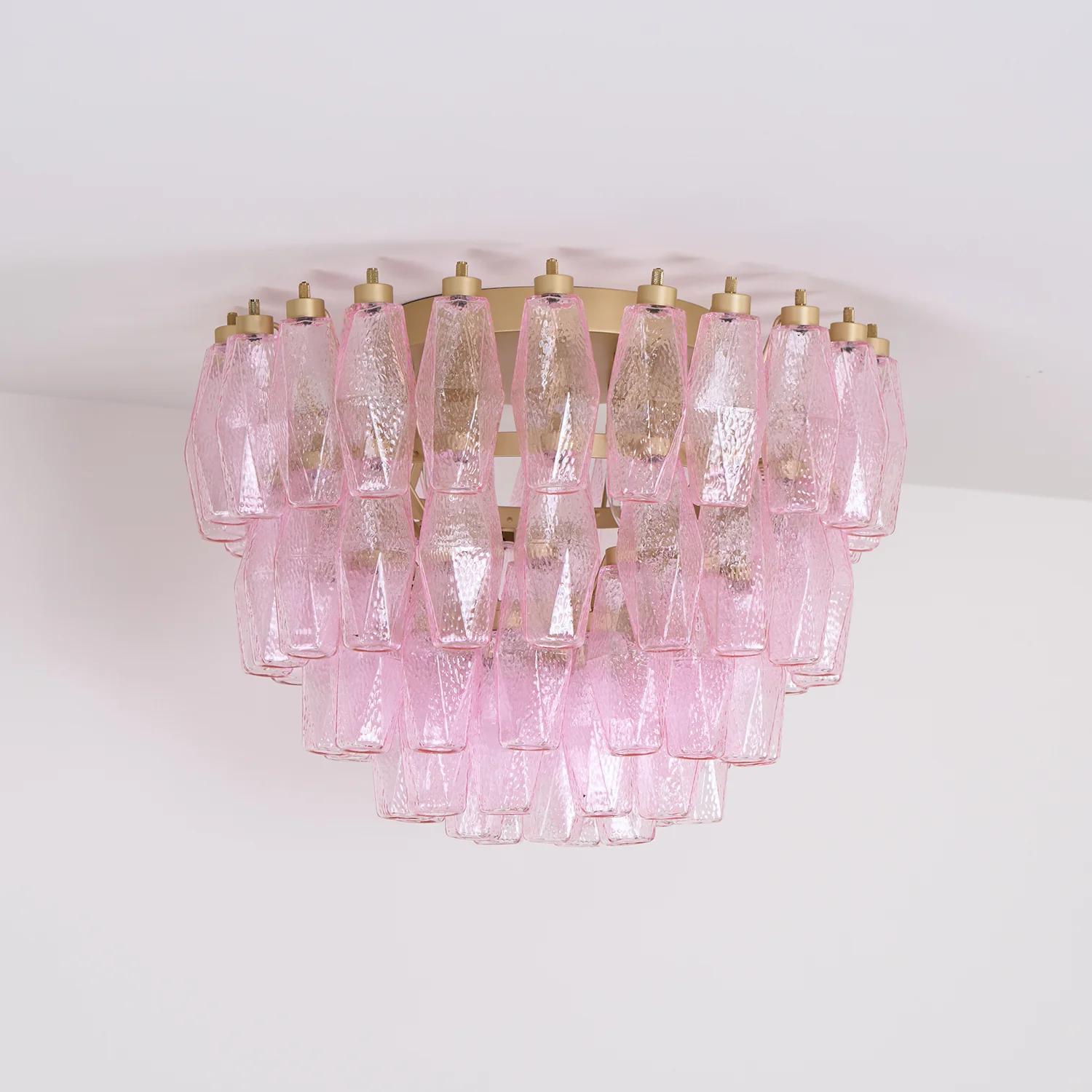 Poliedri Murano Pink Ceiling Light - Image 5