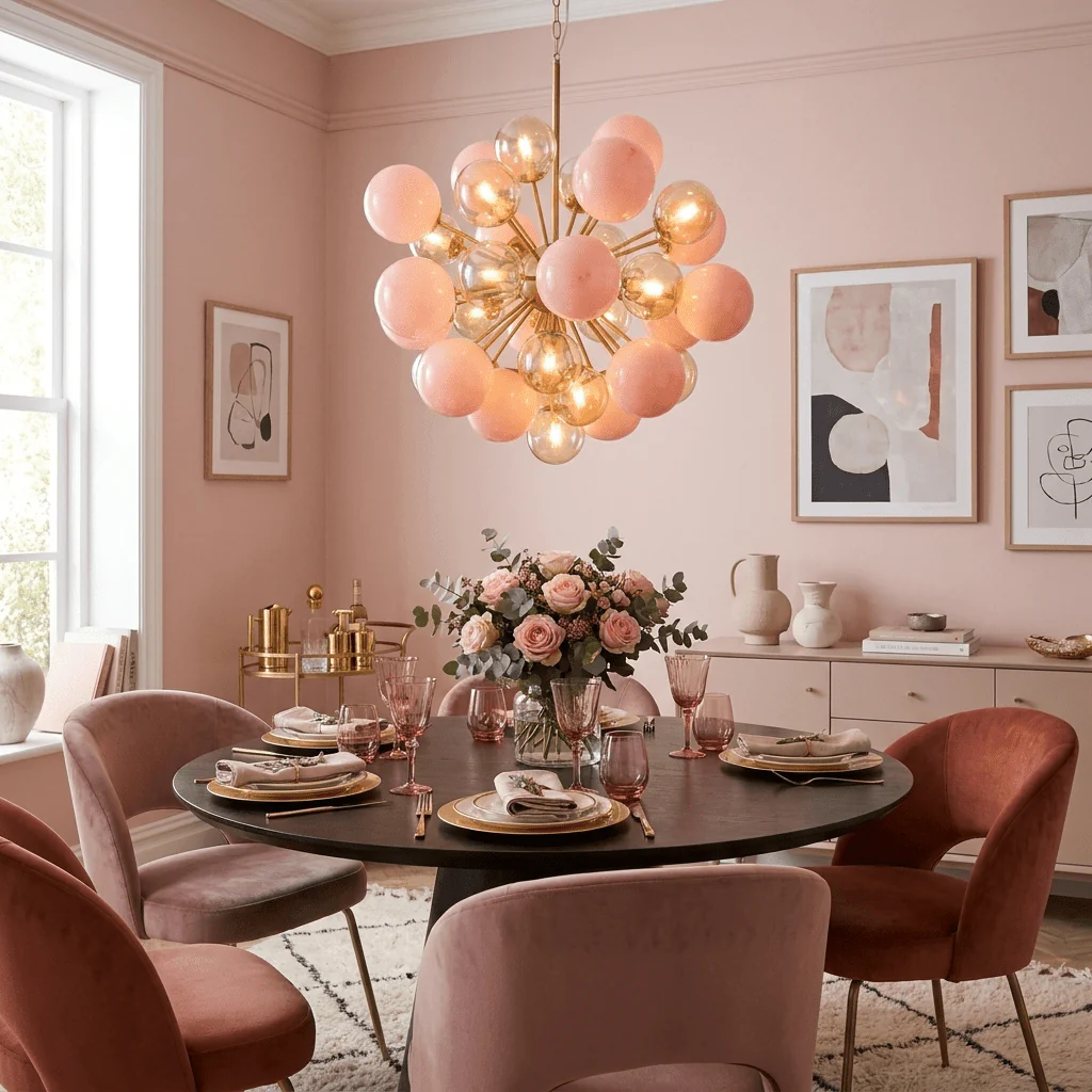 Pomelia Glass Globe Sputnik Chandelier - Image 4