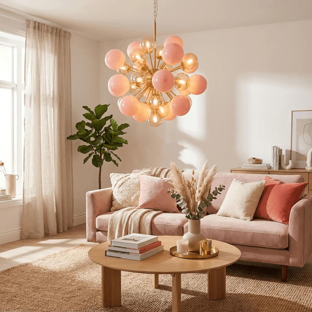 Pomelia Glass Globe Sputnik Chandelier - Image 7