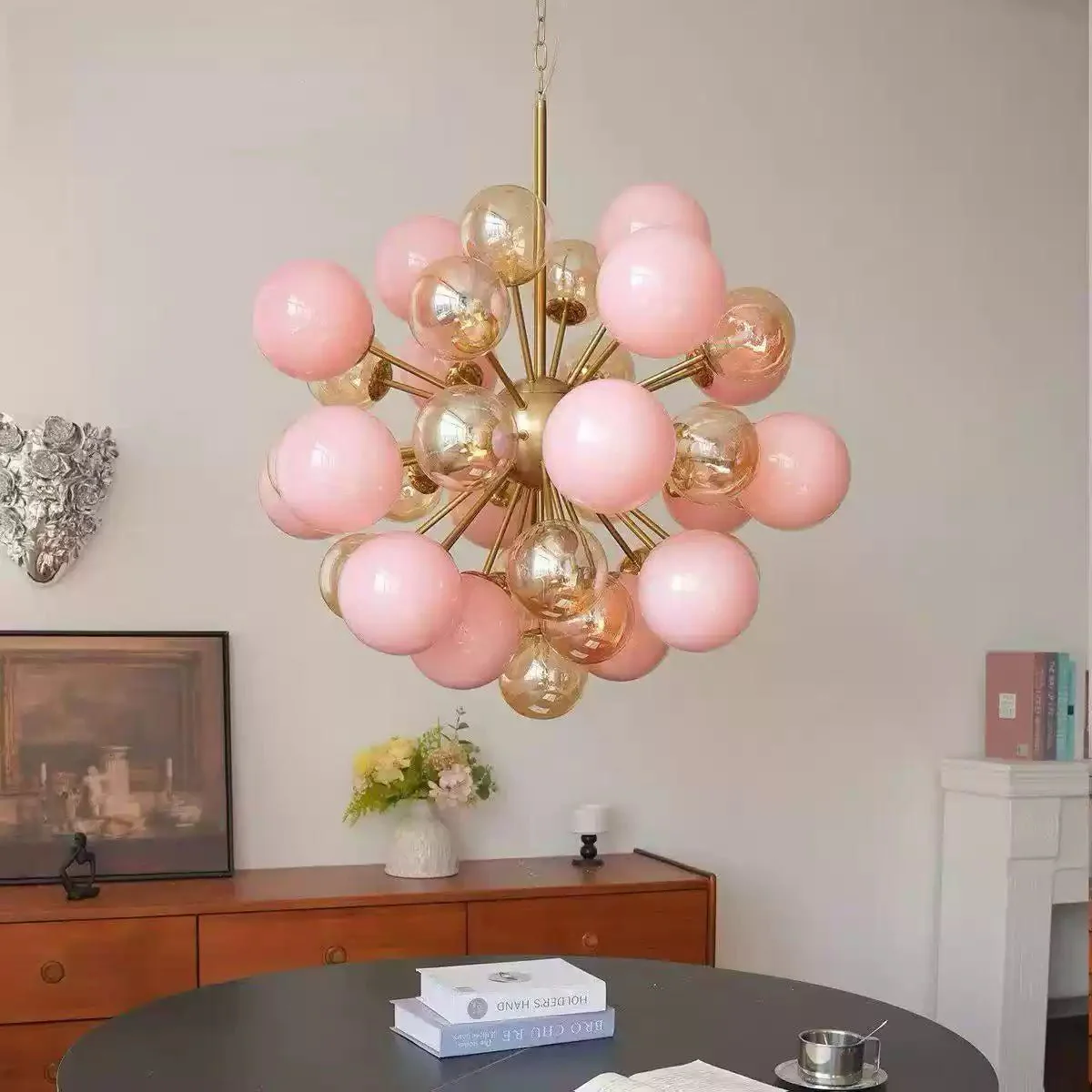 Pomelia Glass Globe Sputnik Chandelier - Image 9