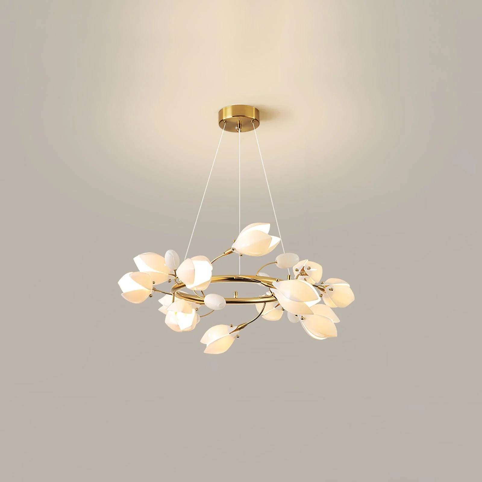 Porcelain Magnolia Chandelier - Image 20