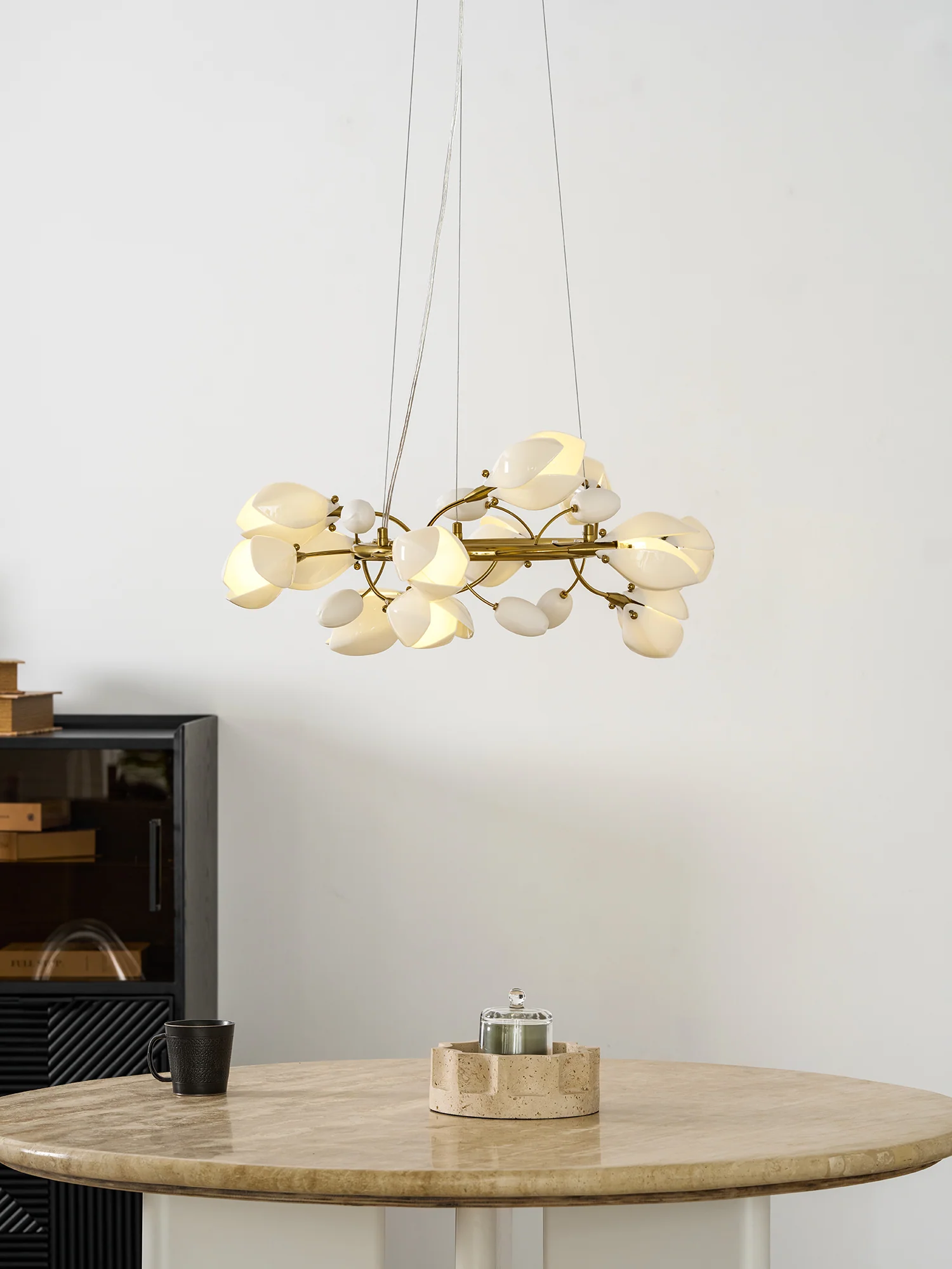 Porcelain Magnolia Chandelier - Image 32