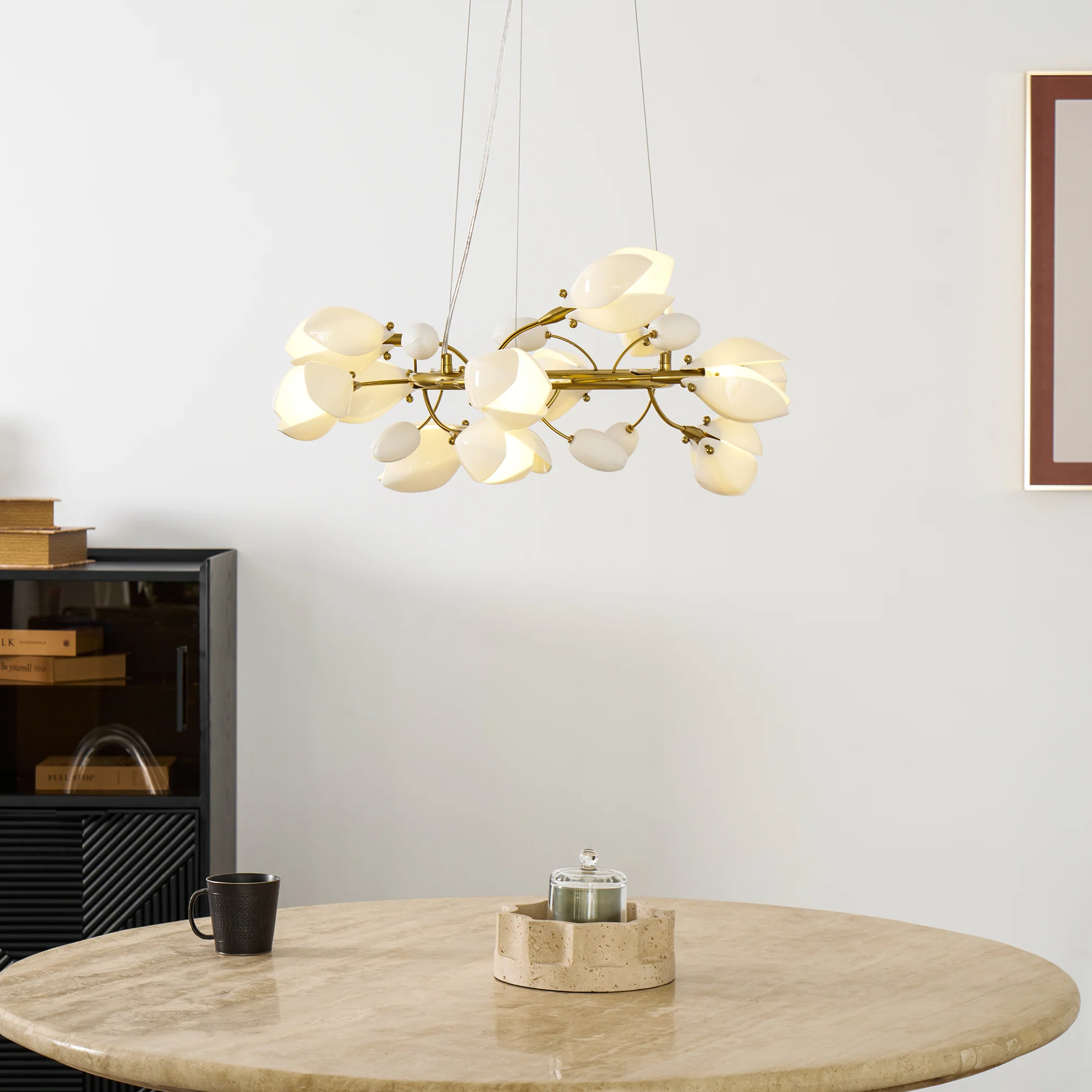 Porcelain Magnolia Chandelier - Image 37