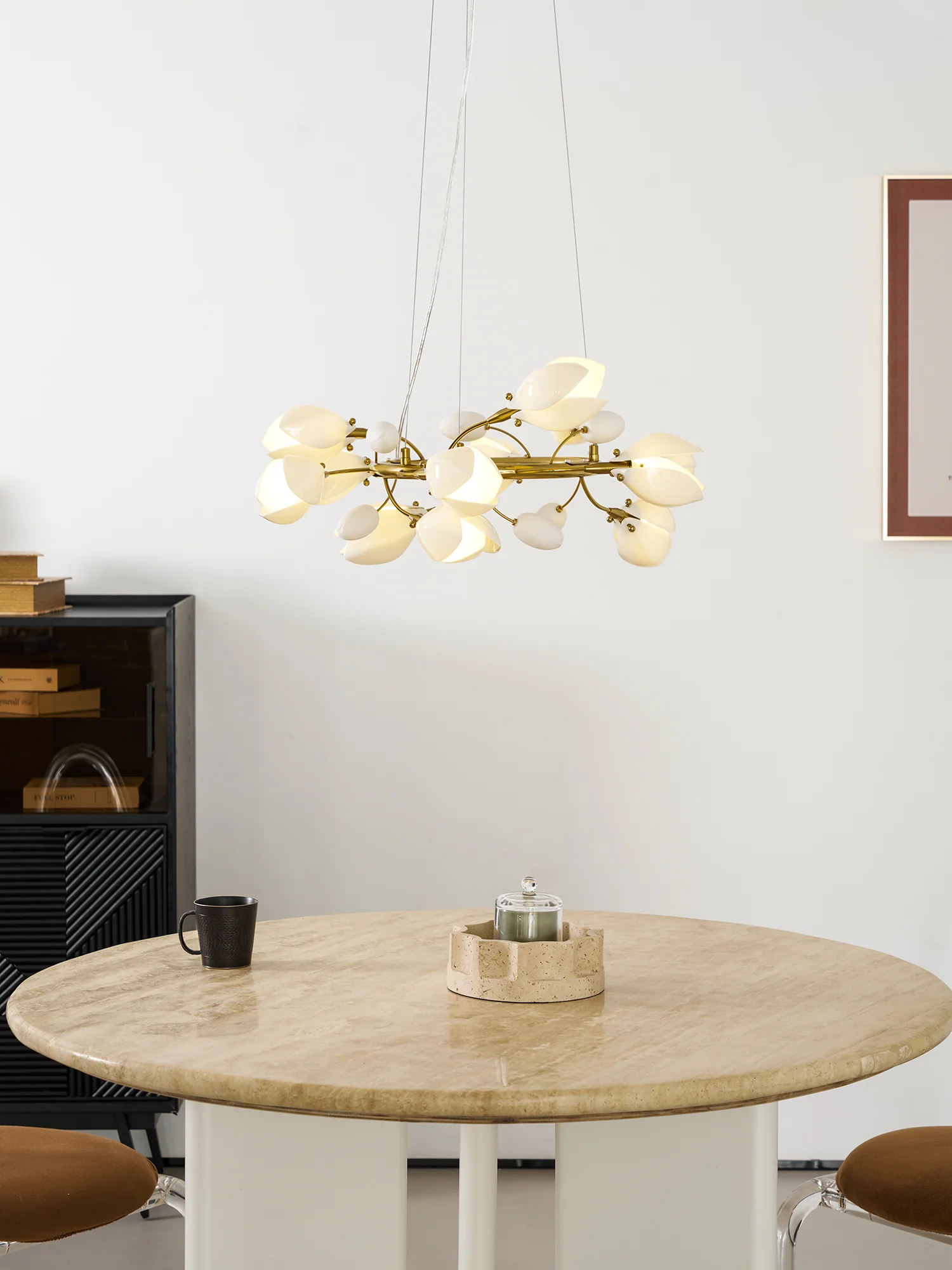 Porcelain Magnolia Chandelier - Image 38