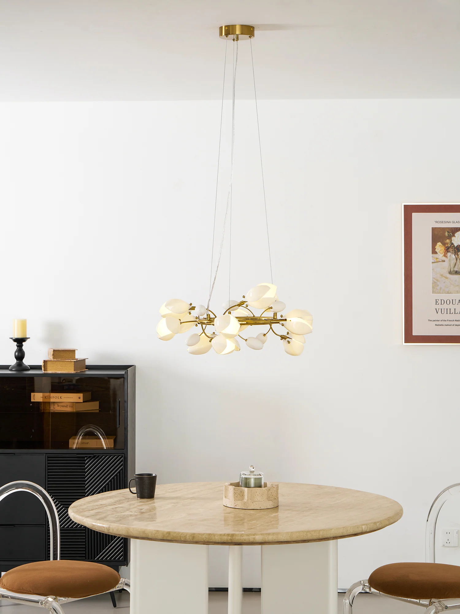Porcelain Magnolia Chandelier - Image 39