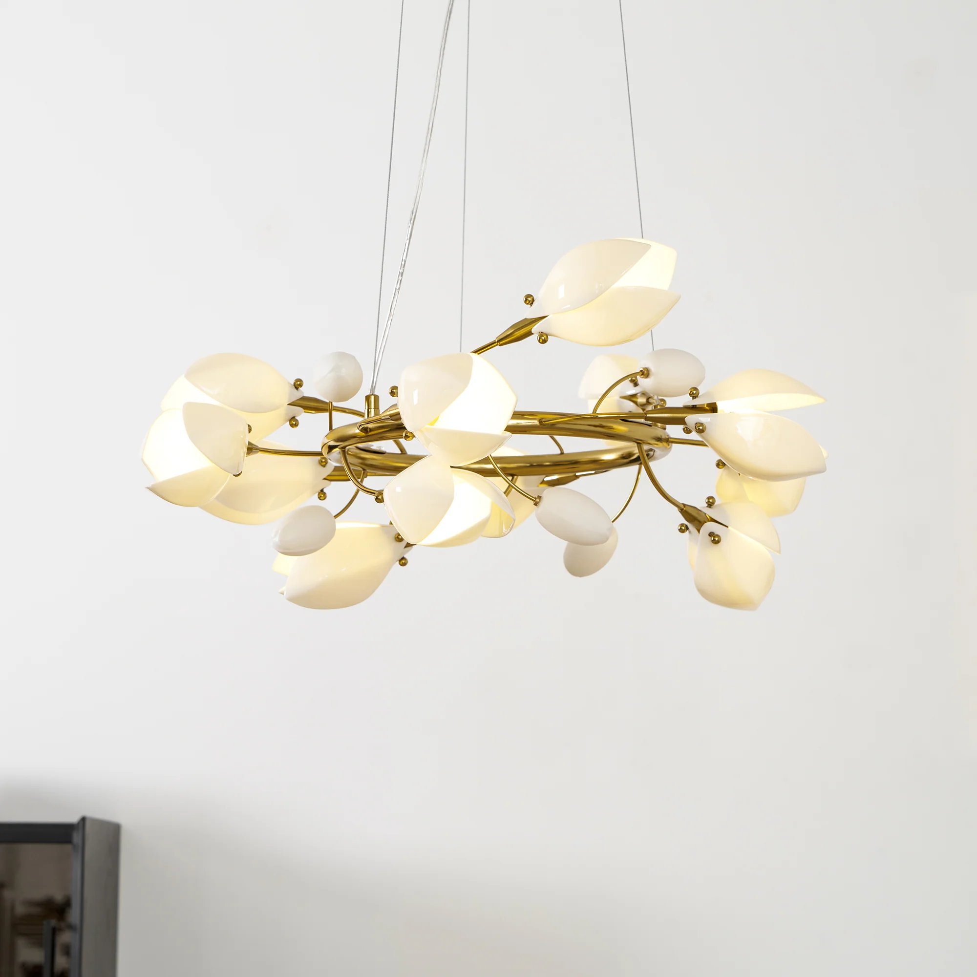 Porcelain Magnolia Chandelier - Image 48
