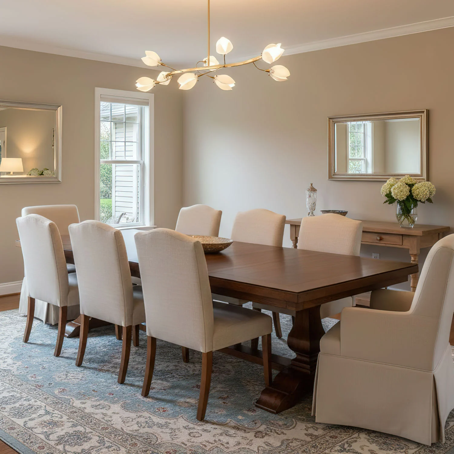 Porcelain Magnolia Chandelier - Image 6