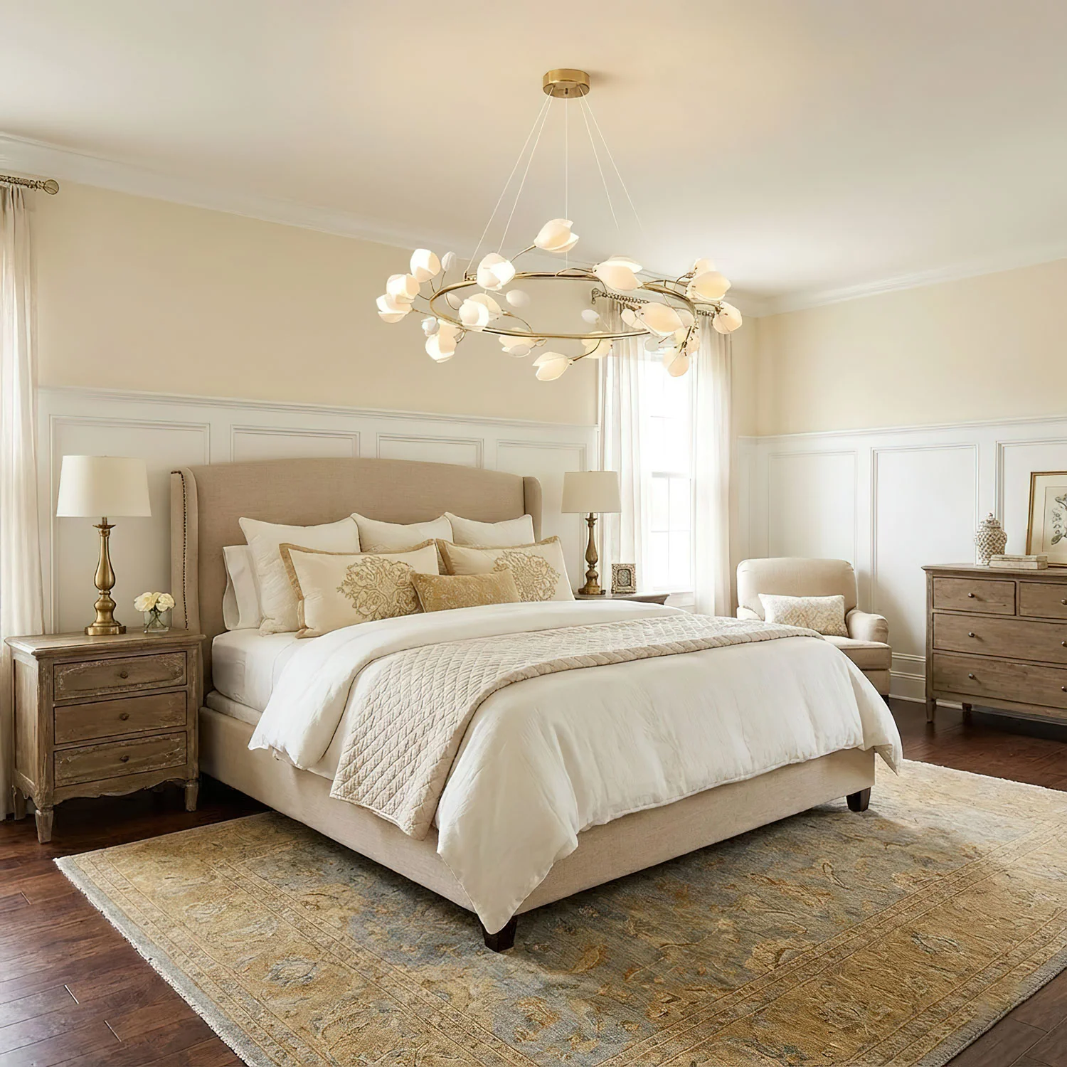 Porcelain Magnolia Chandelier - Image 9
