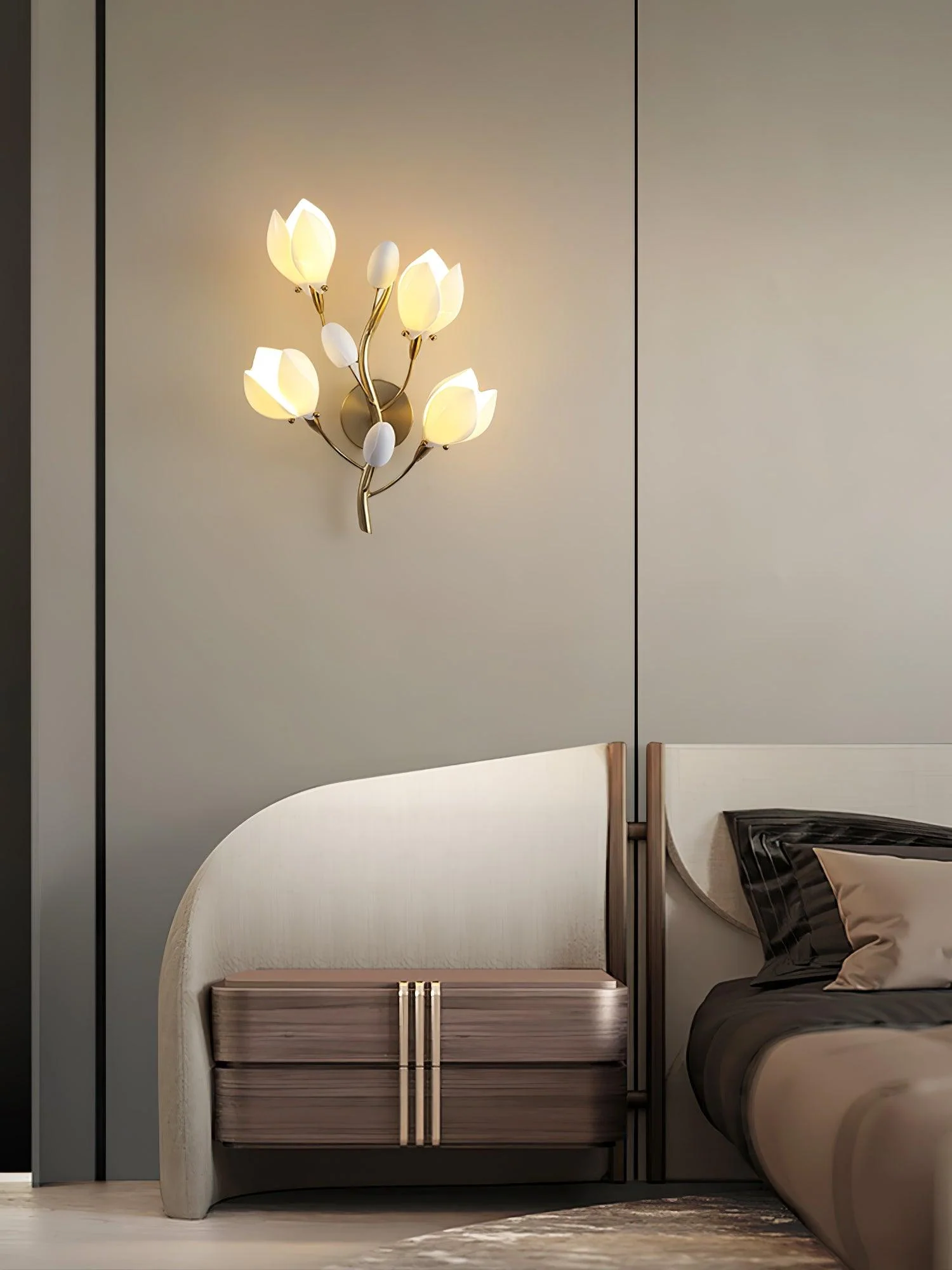 Porcelain Magnolia Wall Lamp - Image 15