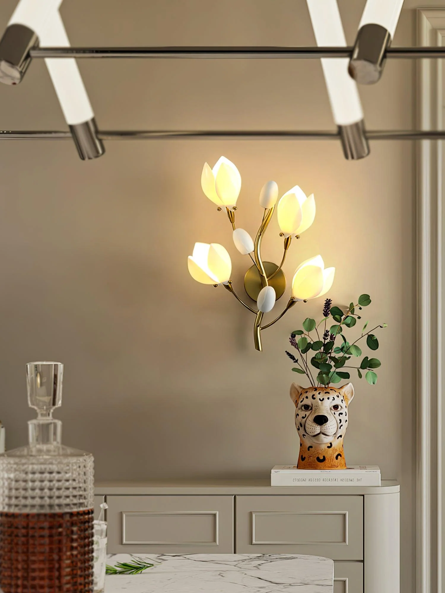 Porcelain Magnolia Wall Lamp - Image 20