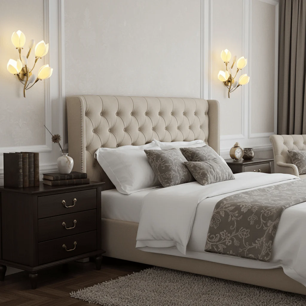 Porcelain Magnolia Wall Lamp - Image 7