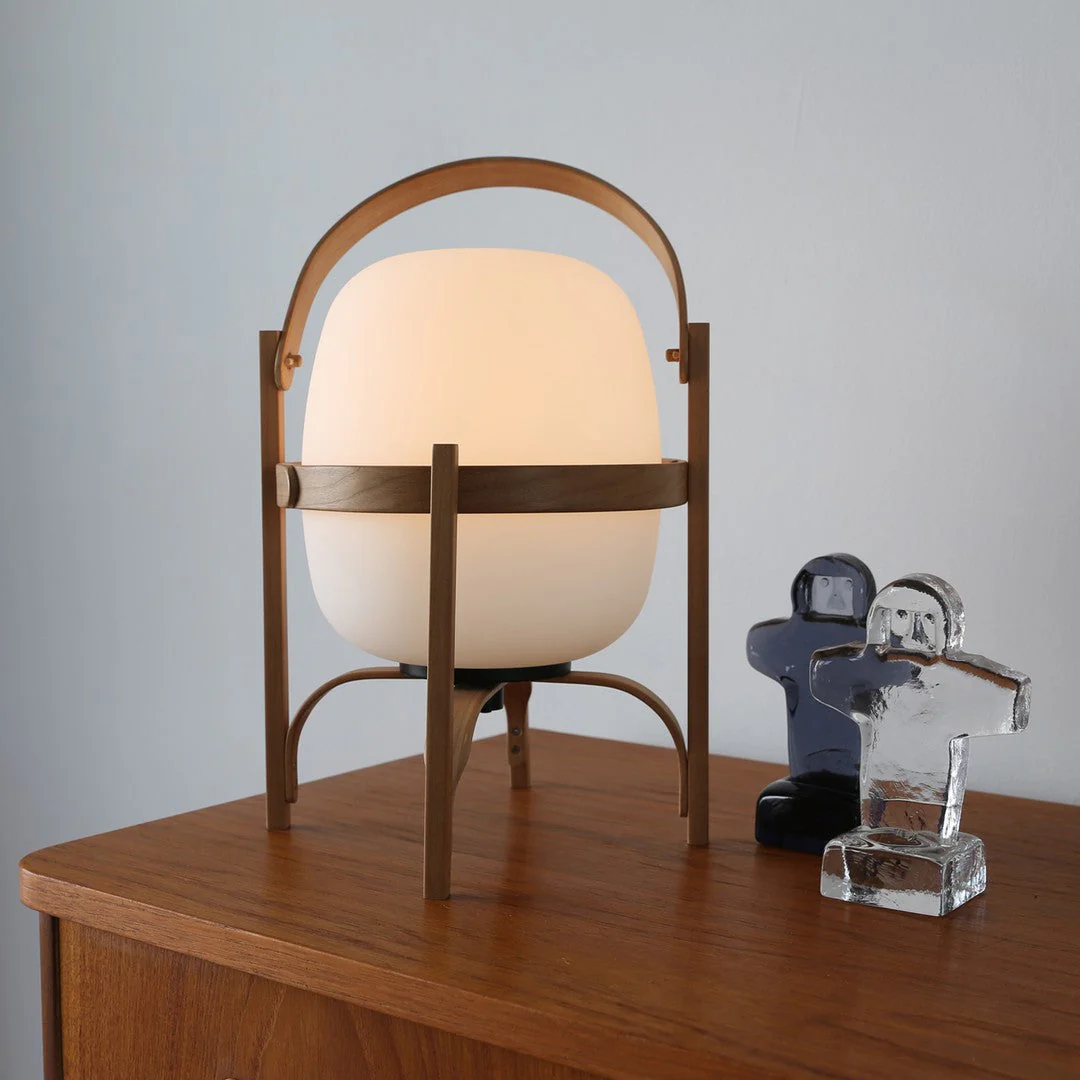 Portable Lantern Glass Table Lamp - Image 5