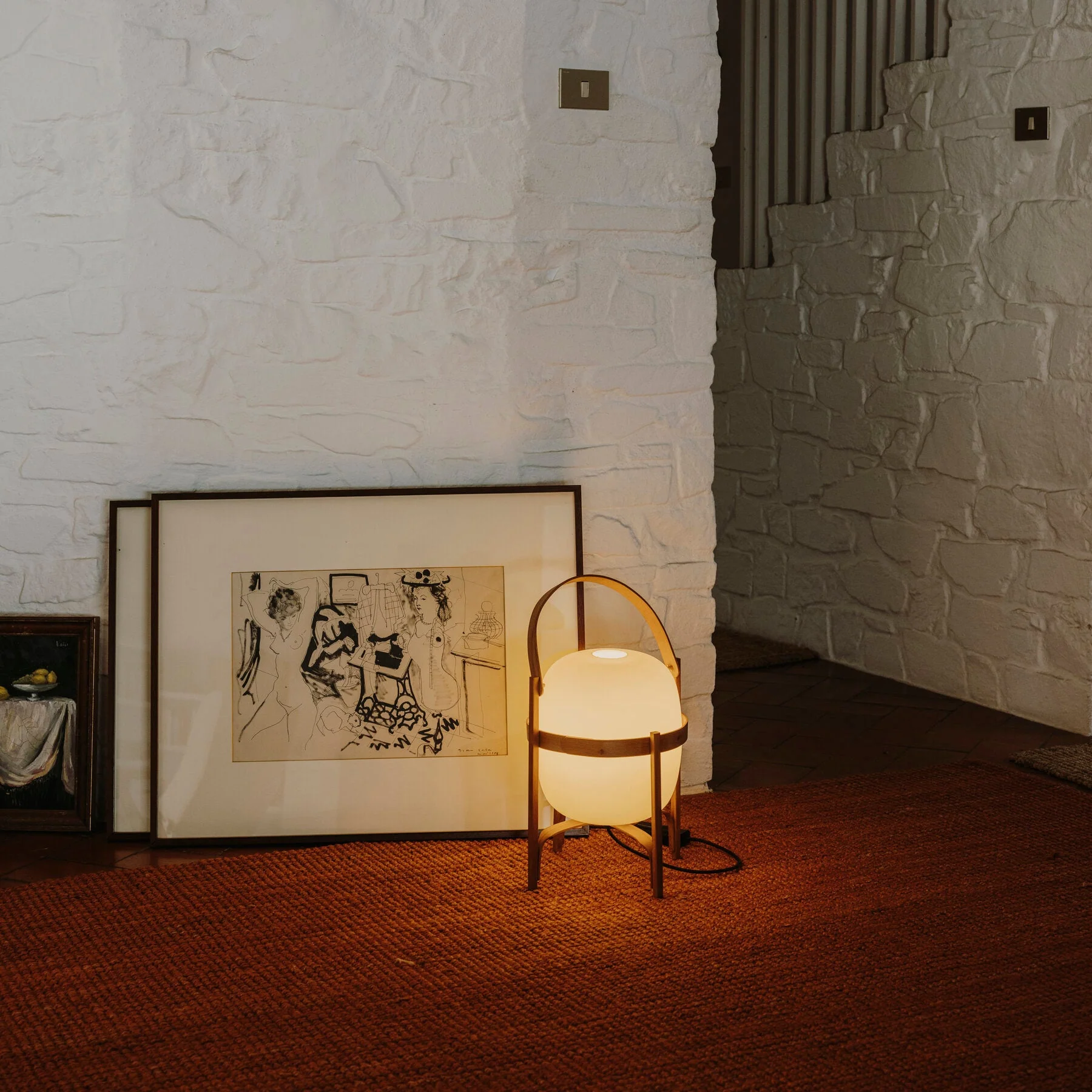 Portable Lantern Glass Table Lamp - Image 57