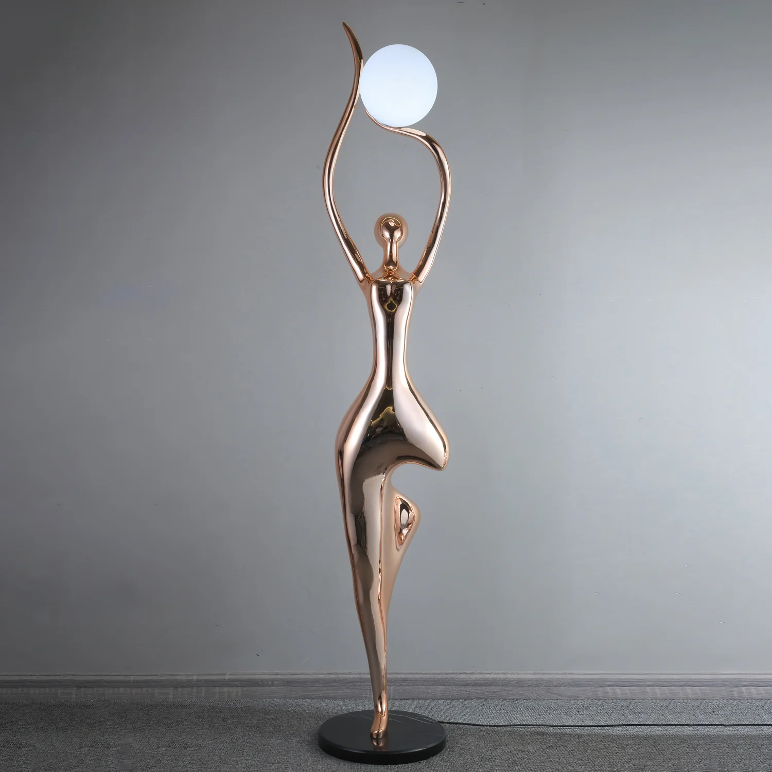 Pose Yoga Sculpture Floor Lamp - Image 11