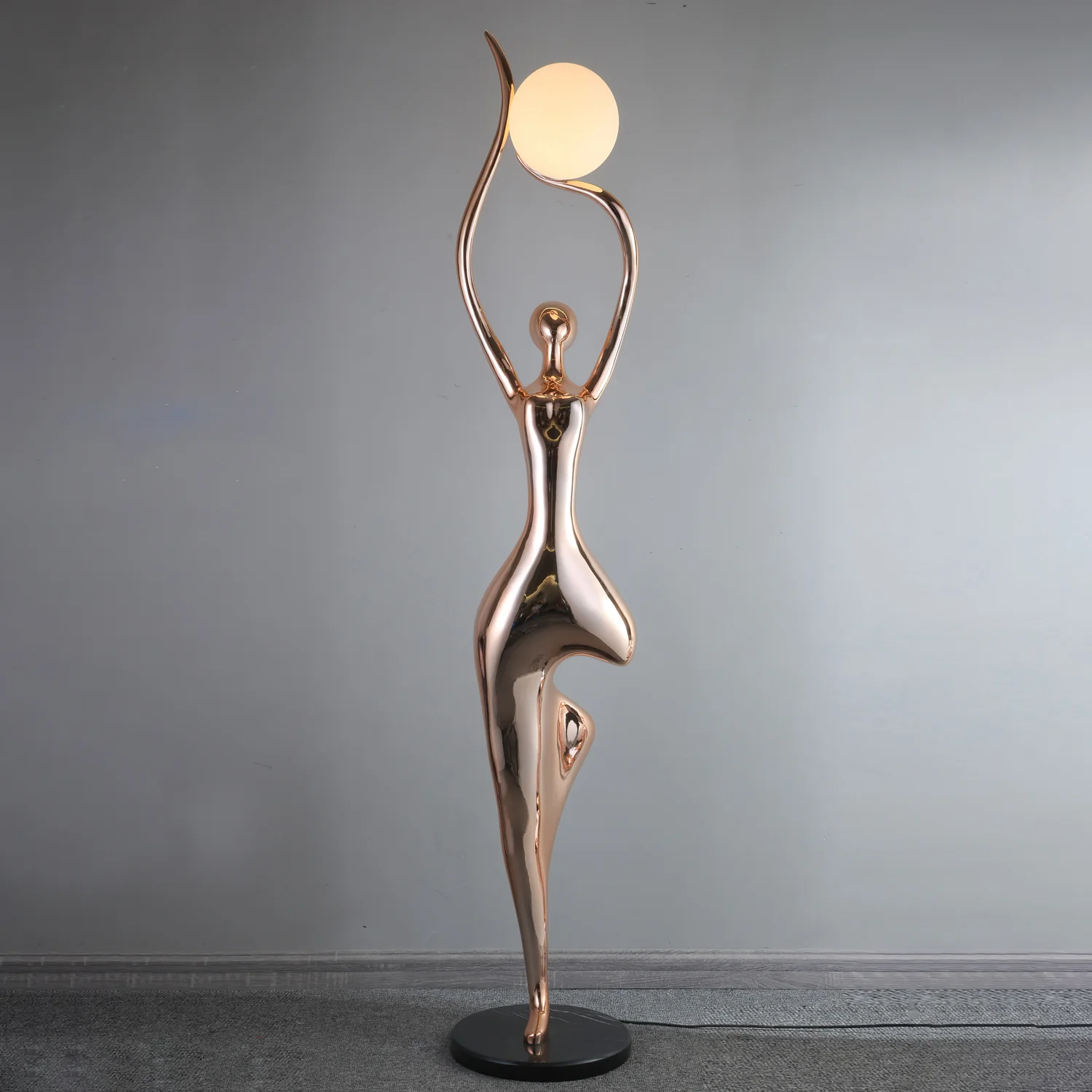 Pose Yoga Sculpture Floor Lamp - Image 12
