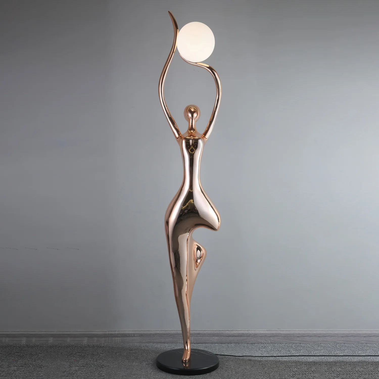 Pose Yoga Sculpture Floor Lamp - Image 13