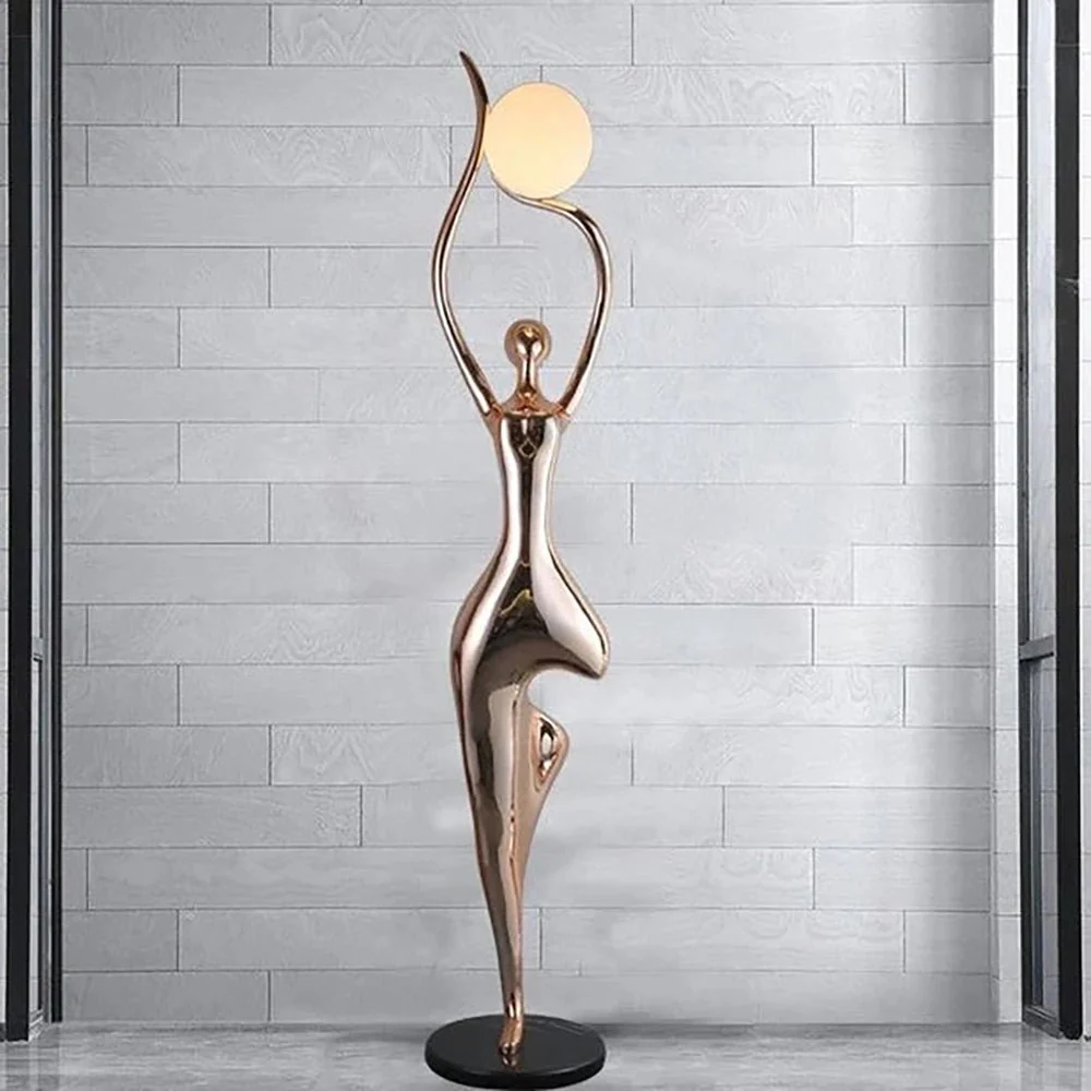 Pose Yoga Sculpture Floor Lamp - Image 2
