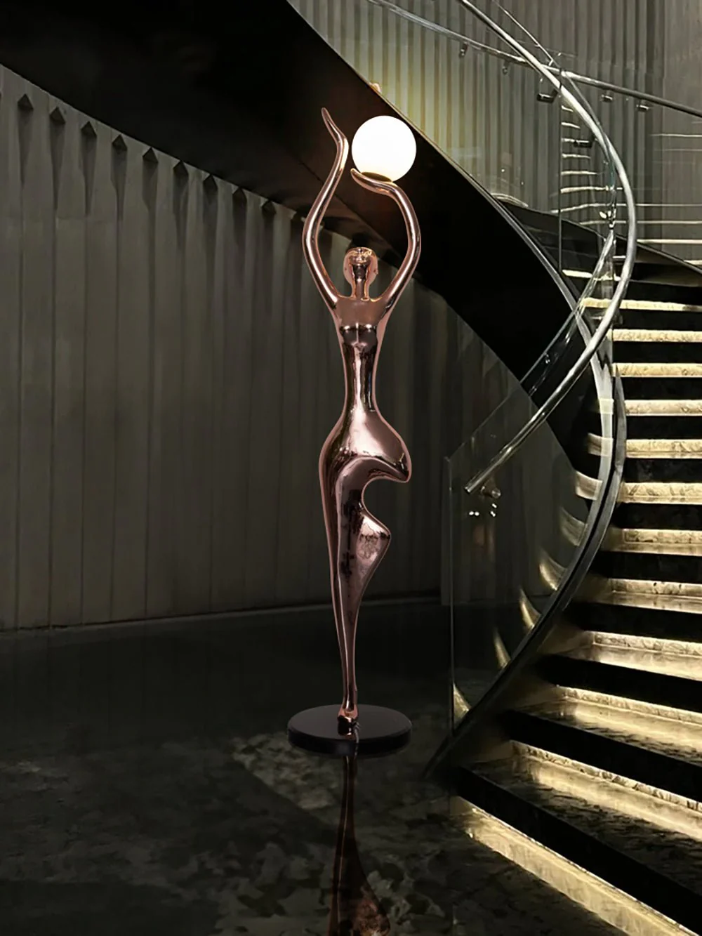 Pose Yoga Sculpture Floor Lamp - Image 6
