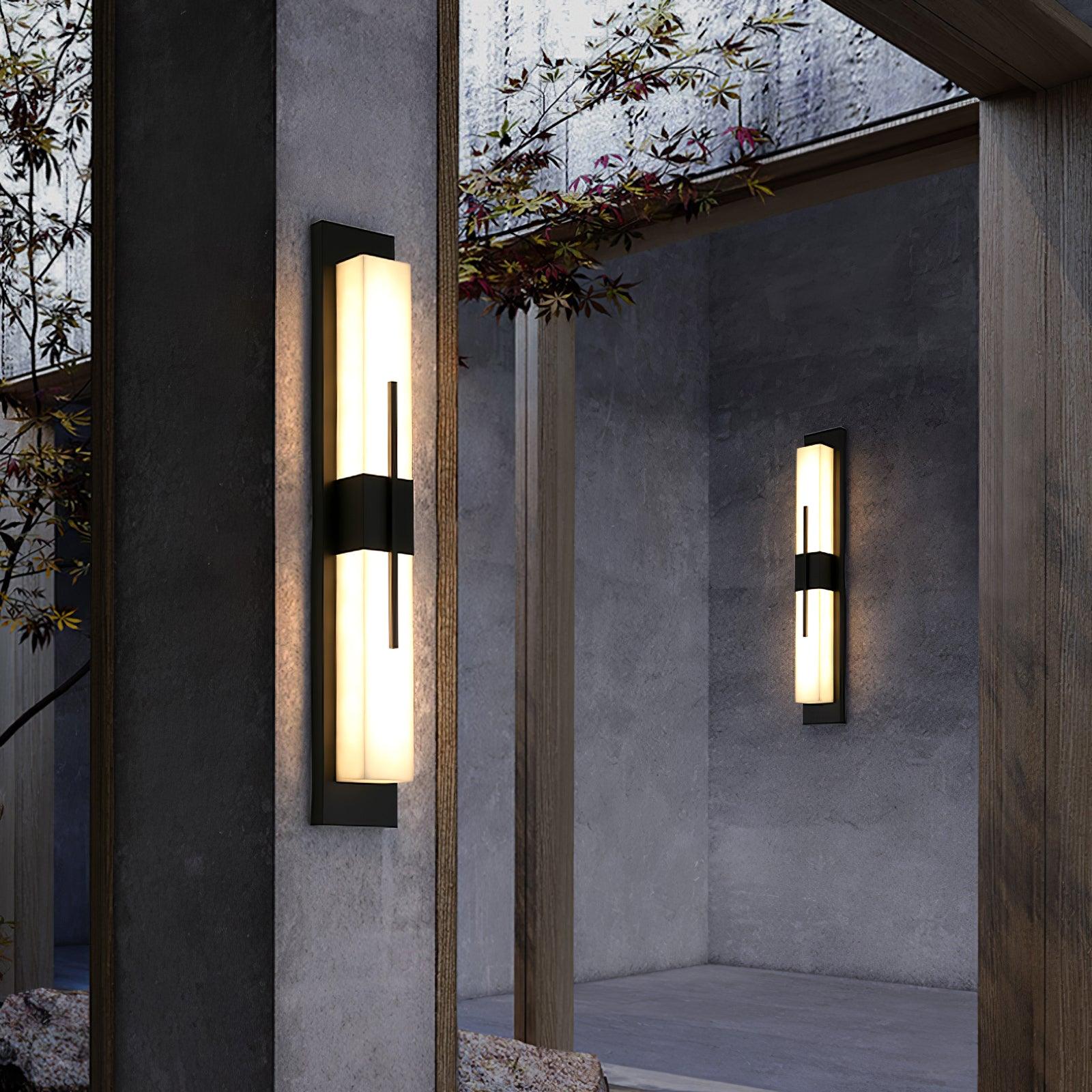 Possini Outdoor Alabaster Wall Light - Image 24
