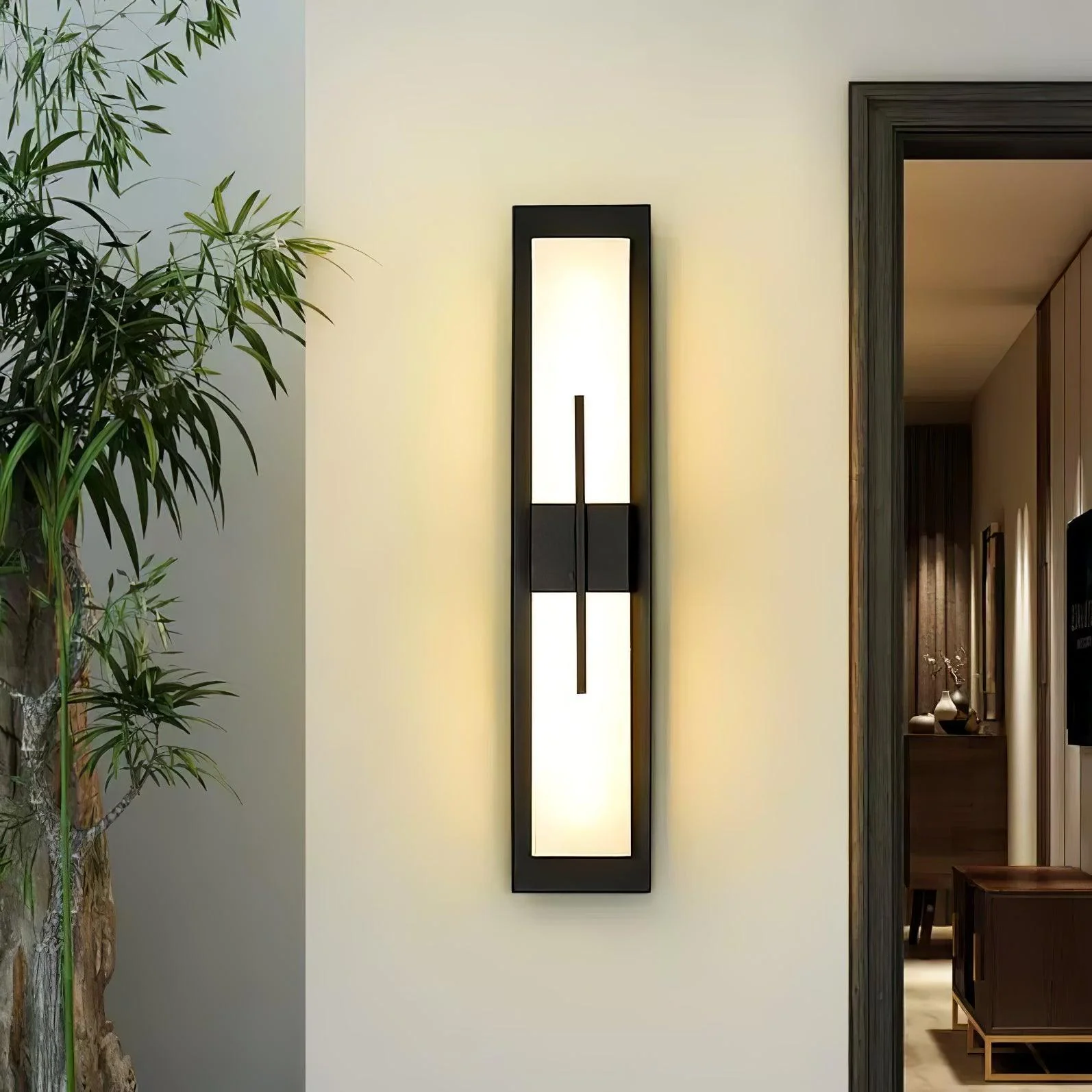 Possini Outdoor Alabaster Wall Light - Image 28