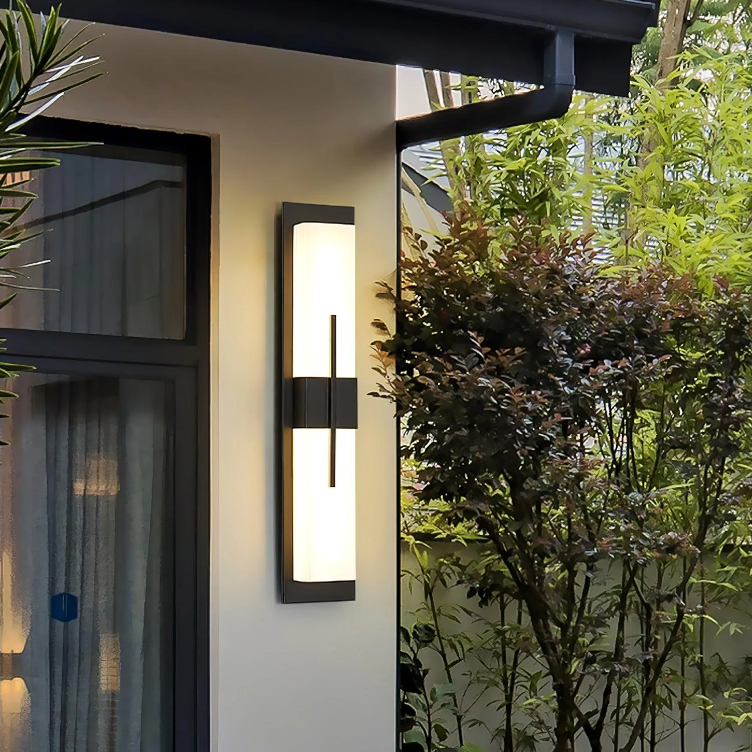Possini Outdoor Alabaster Wall Light - Image 31