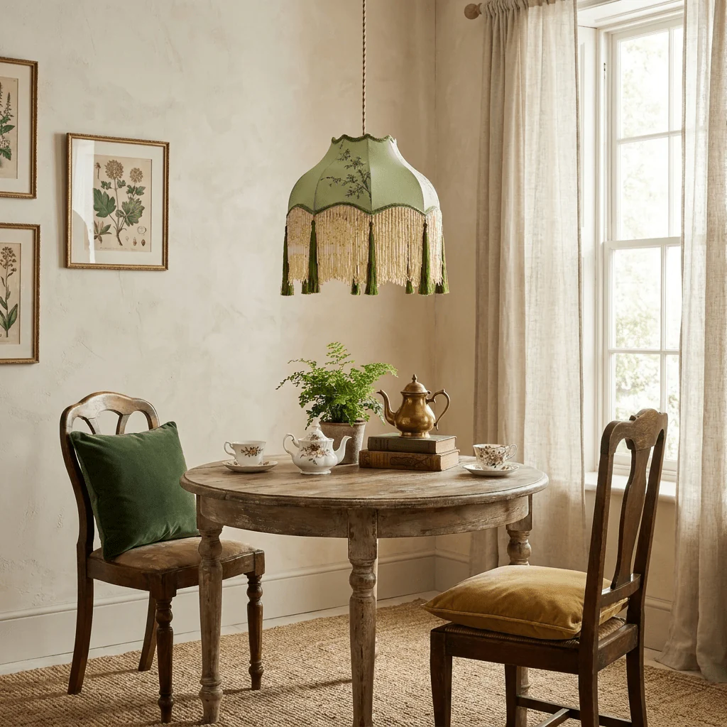 Prasina Beaded Fringe Pendant Light - Image 3