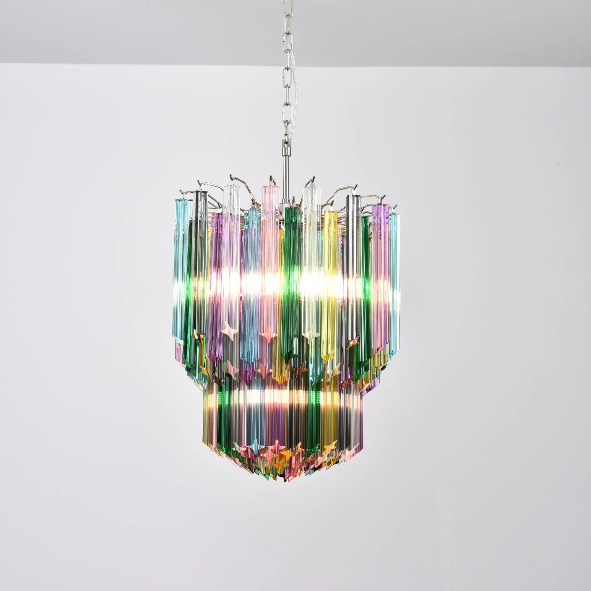 Prismatic Murano Colorful Chandelier - Image 2