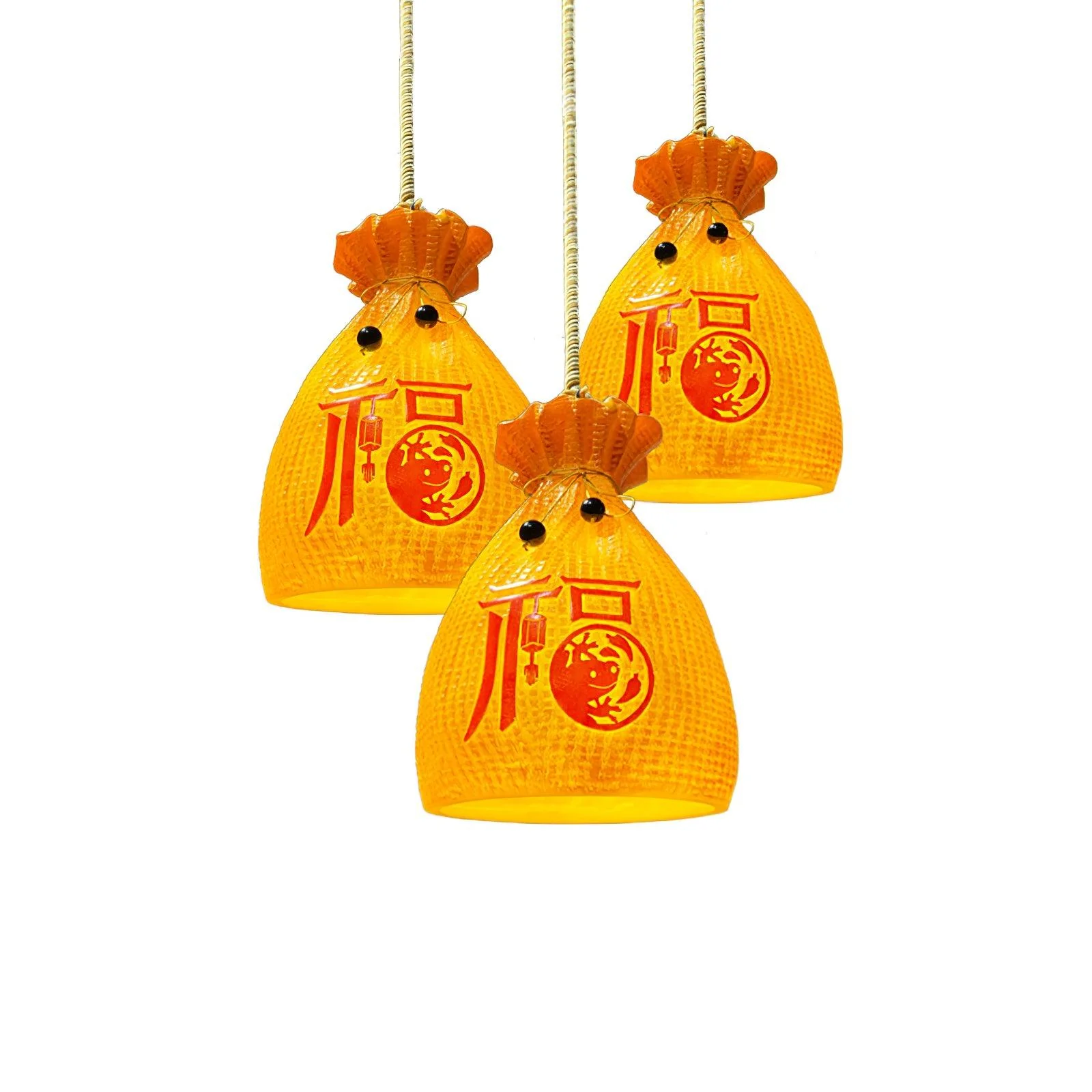 Prosperity Pouch Resin Pendant Lamp - Image 16