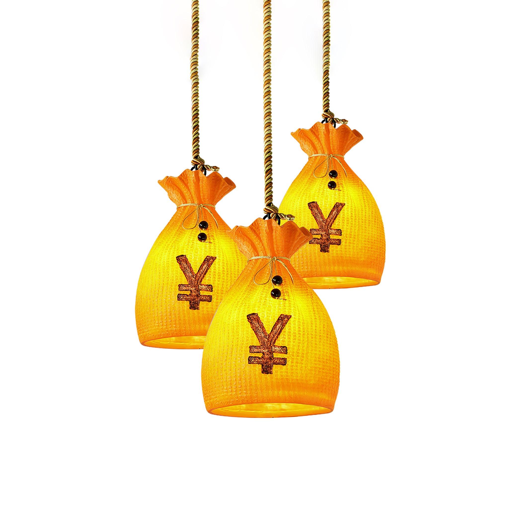 Prosperity Pouch Resin Pendant Lamp - Image 19
