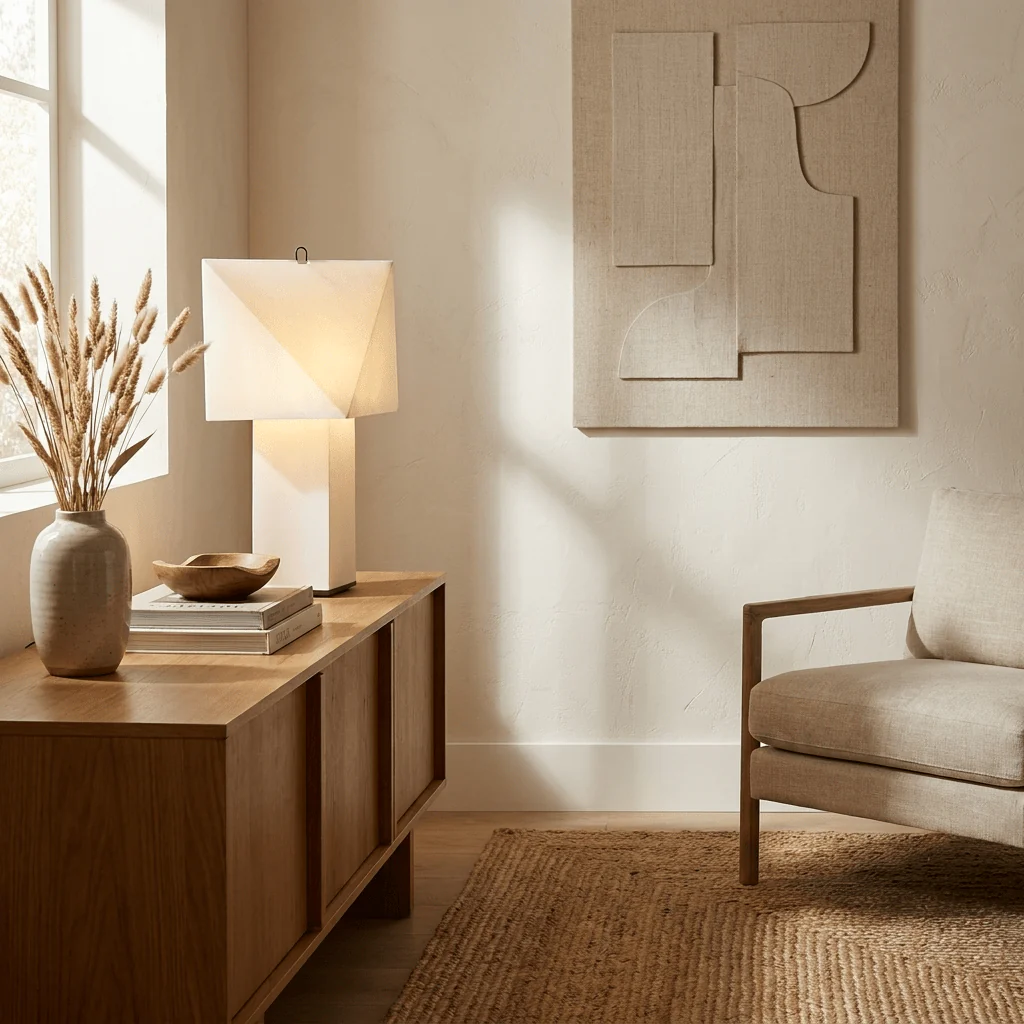 Quadrella Paper Shade Table Lamp - Image 9