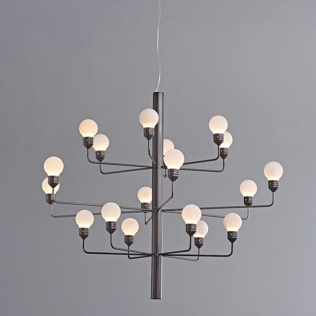 Raggiera Tiered Alabaster Globe Chandelier - Image 12