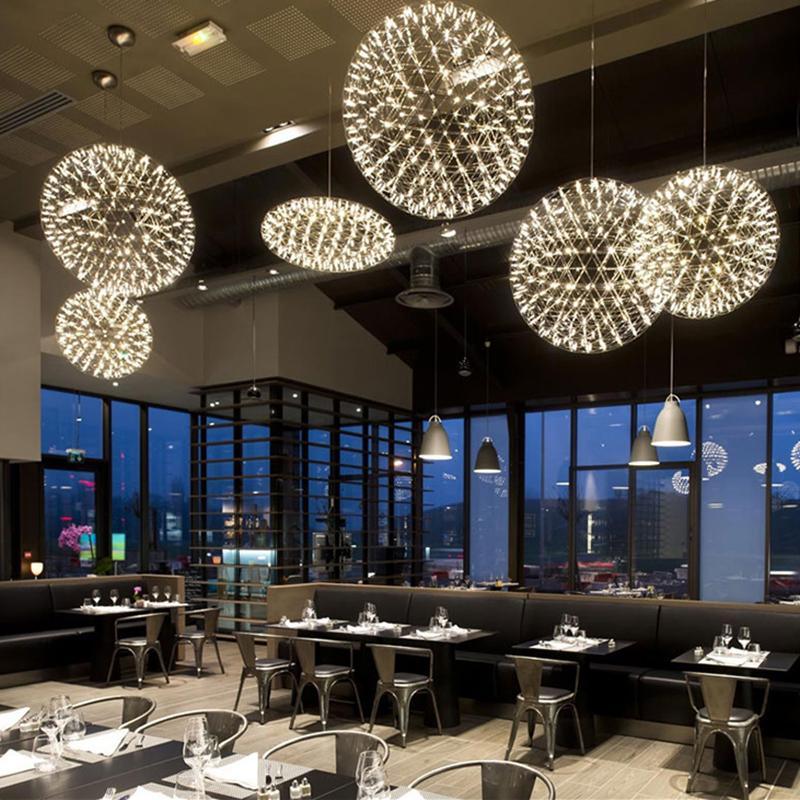 Silver Spark Ball Pendant Light - Image 14