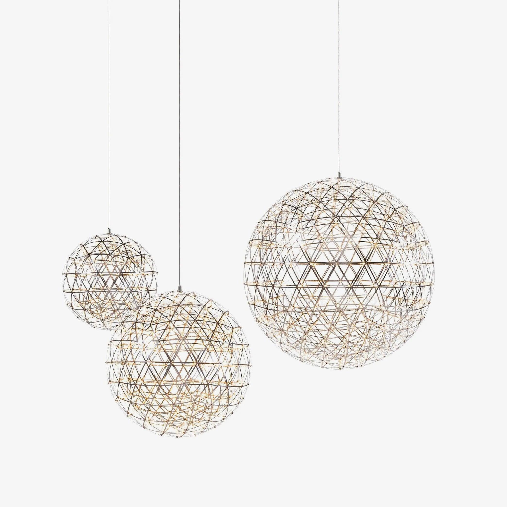 Silver Spark Ball Pendant Light - Image 36
