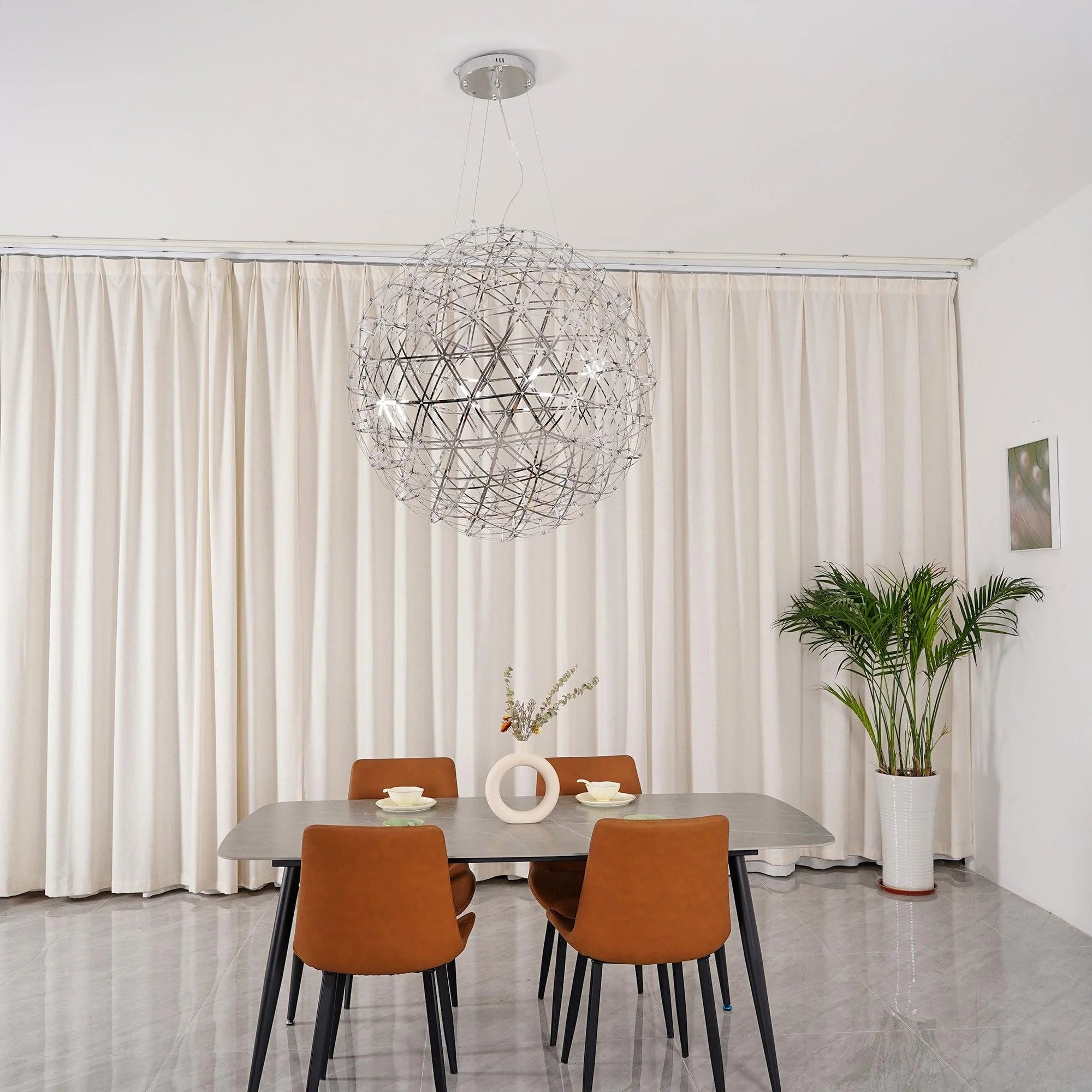 Silver Spark Ball Pendant Light - Image 54