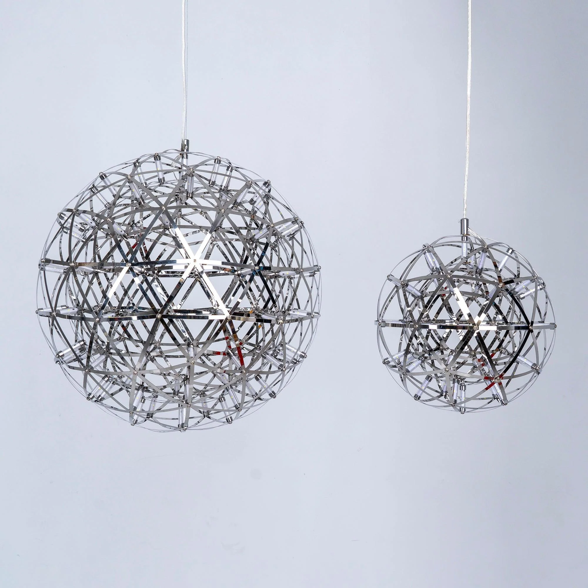 Silver Spark Ball Pendant Light - Image 58